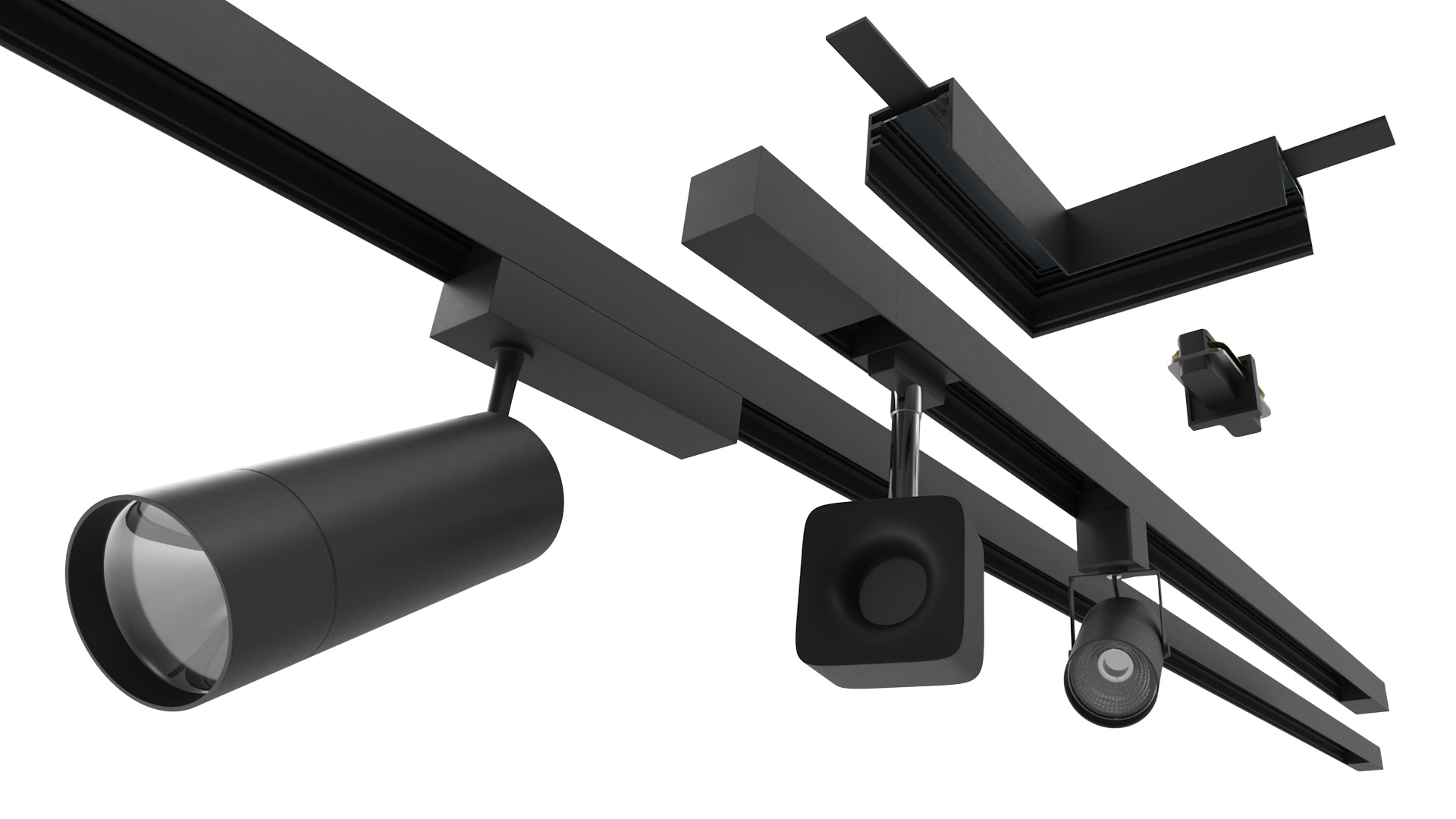 LED Track Light System Full 3D