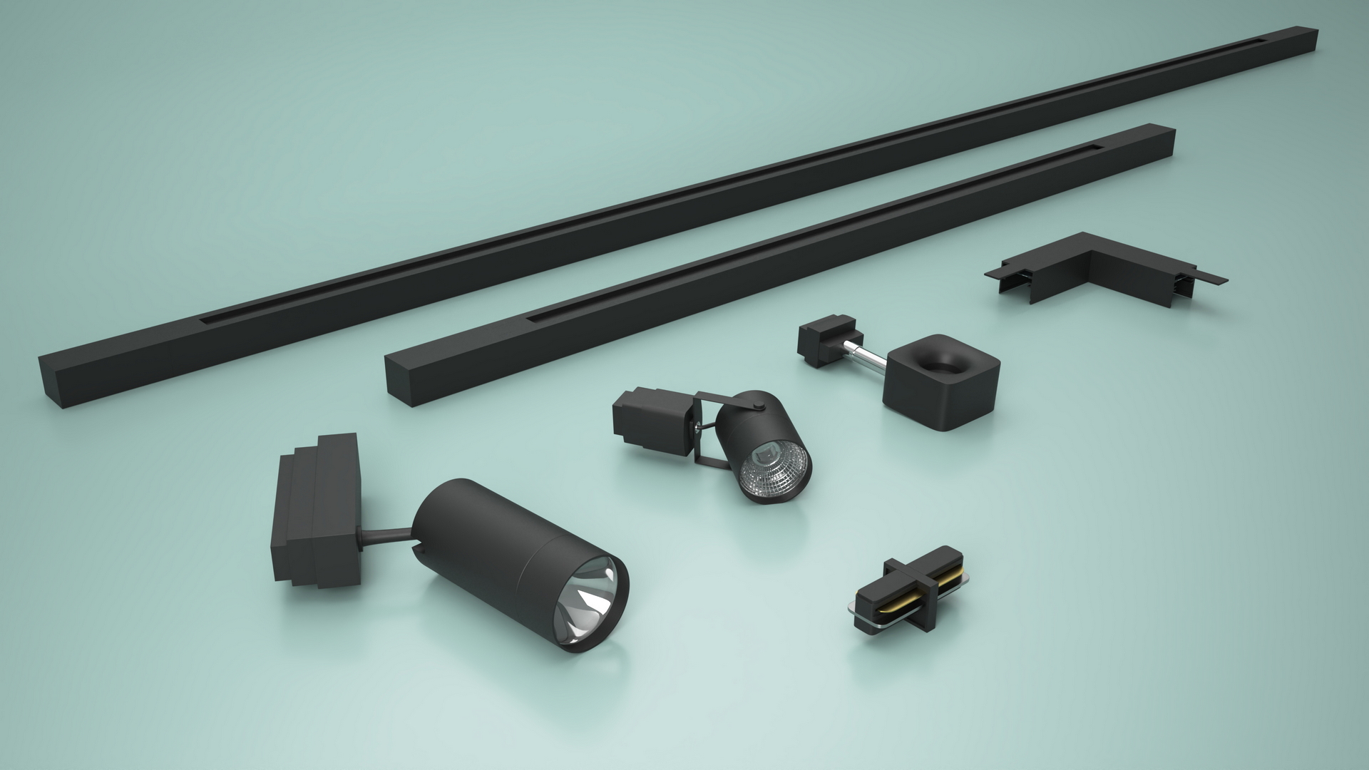 LED Track Light System Full 3D