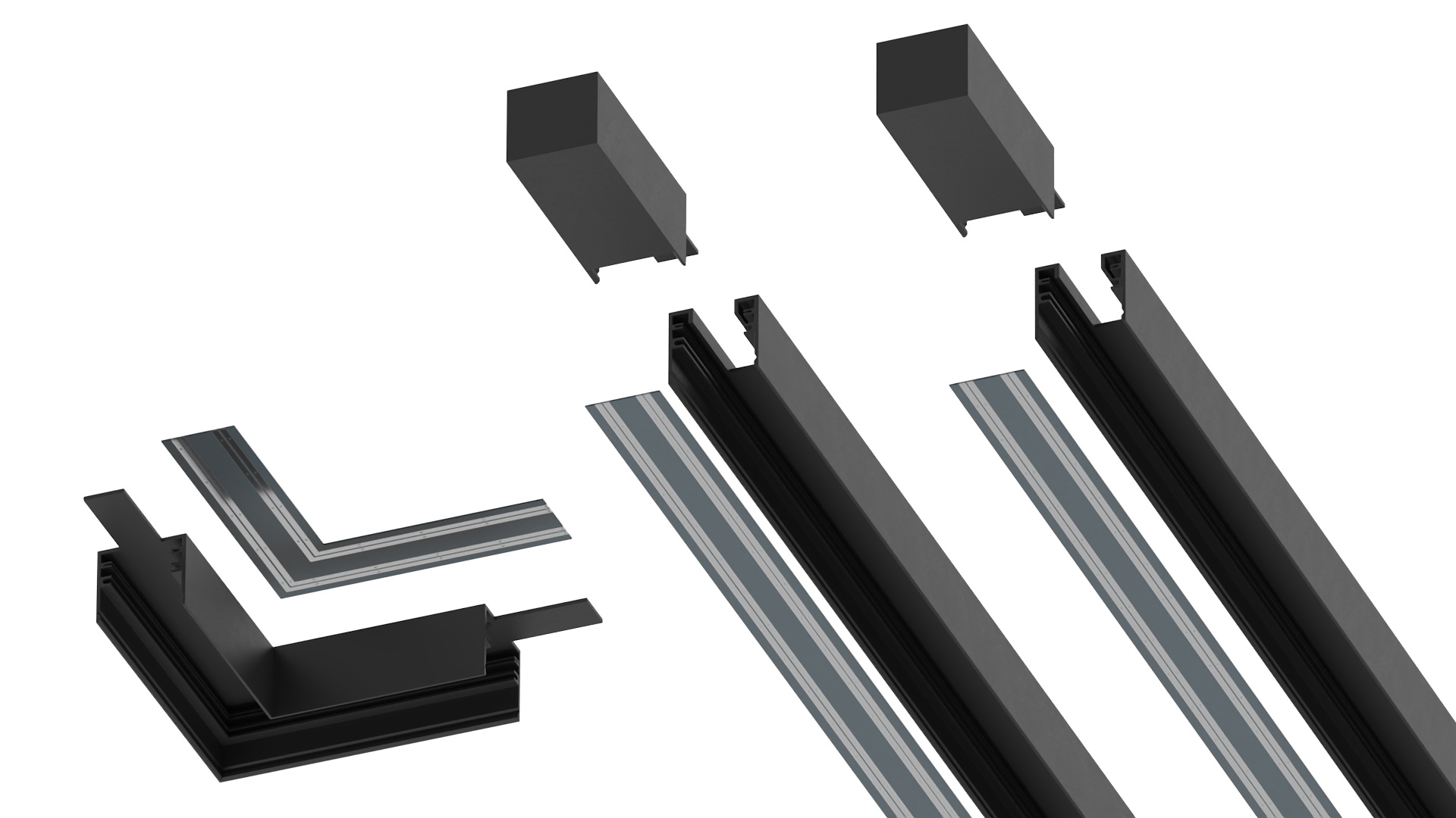 LED Track Light System Full 3D