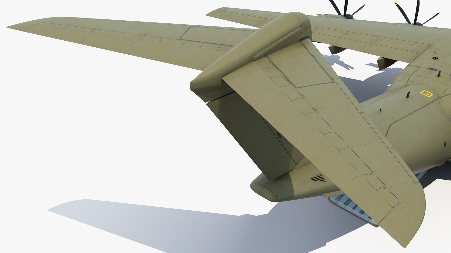Oshkosh M ATV Loaded in Airbus Atlas Military Transport Rigged 3D