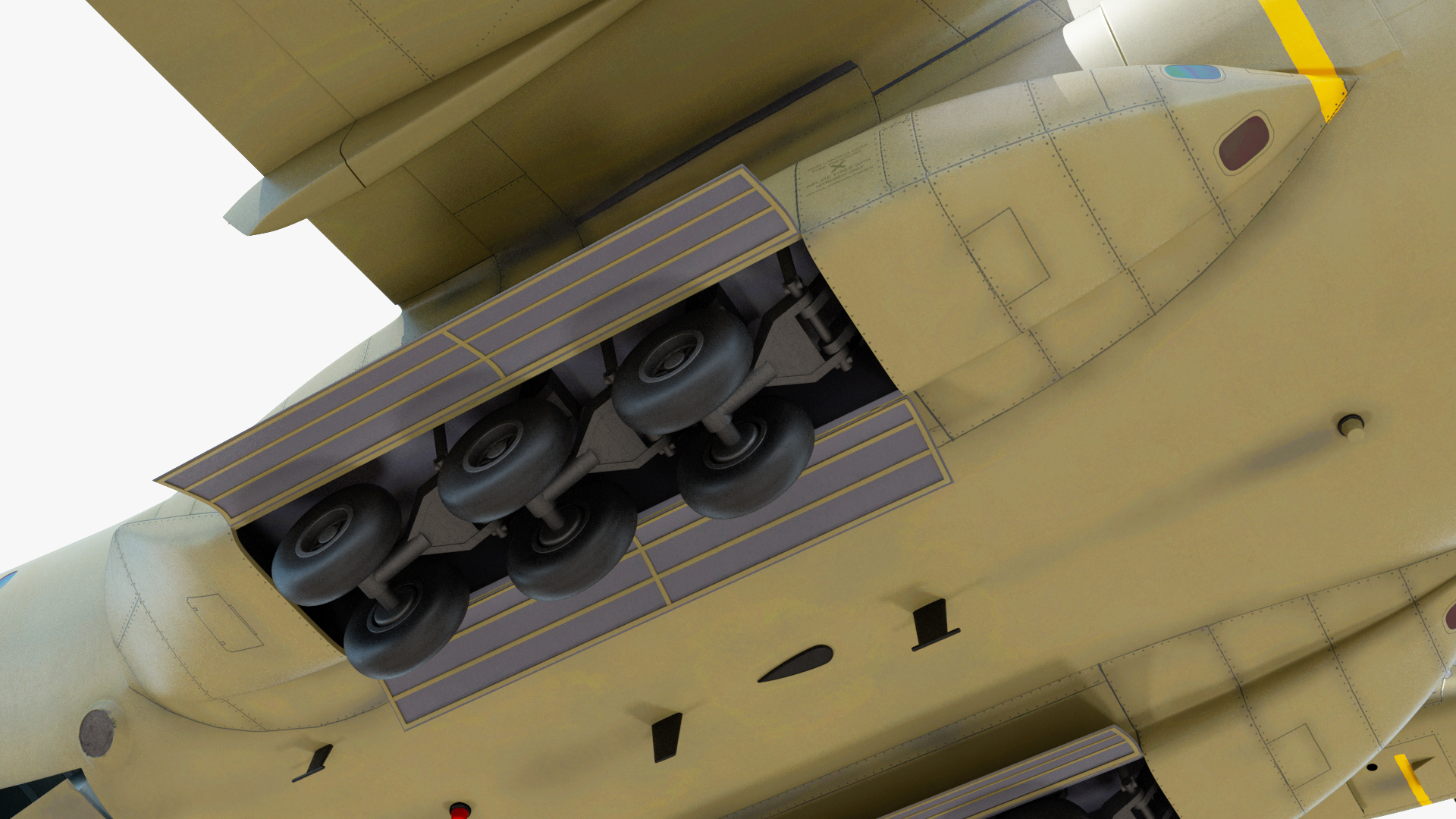Oshkosh M ATV Loaded in Airbus Atlas Military Transport Rigged 3D