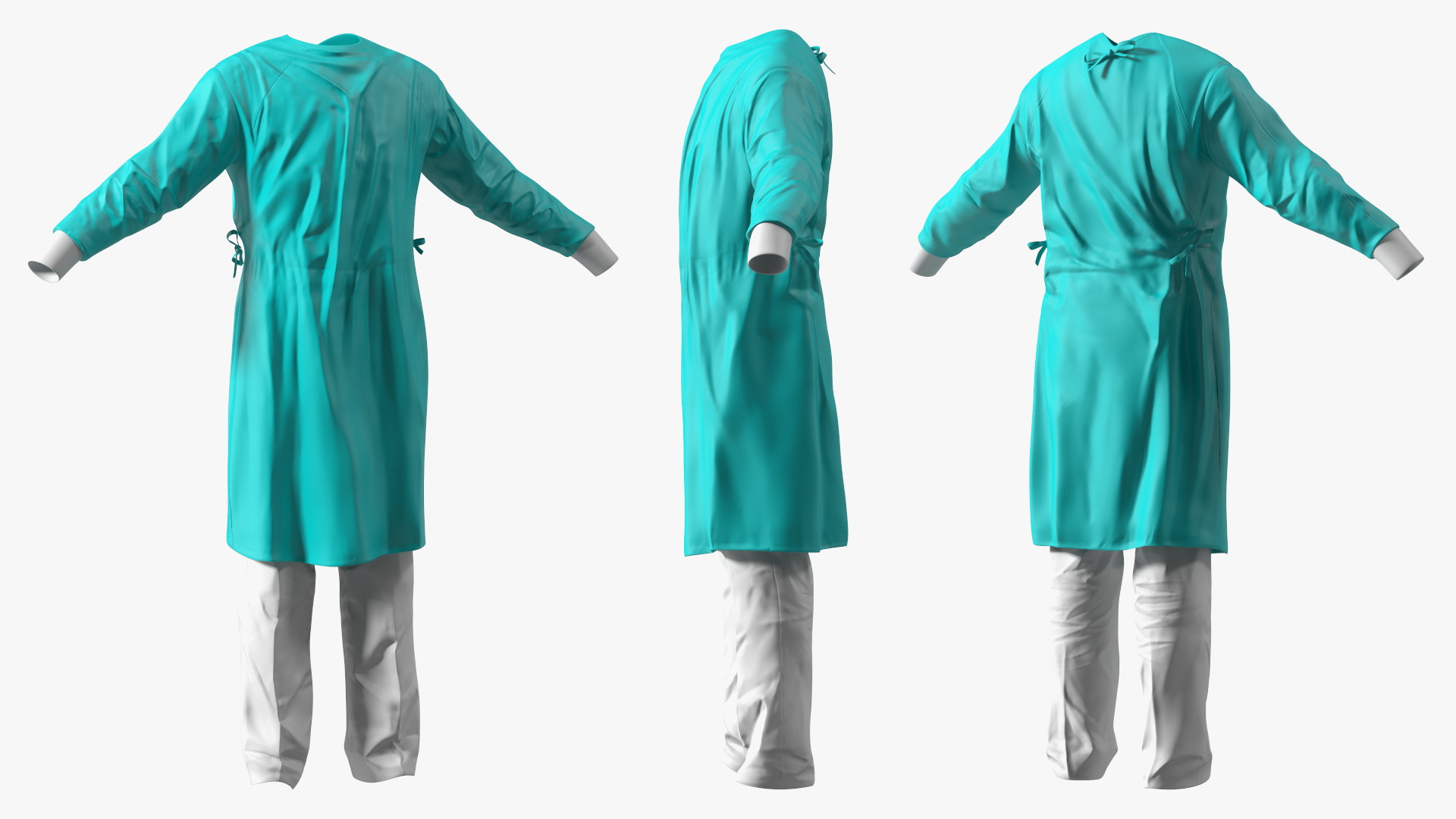 Lab Coat with Pants 3D model