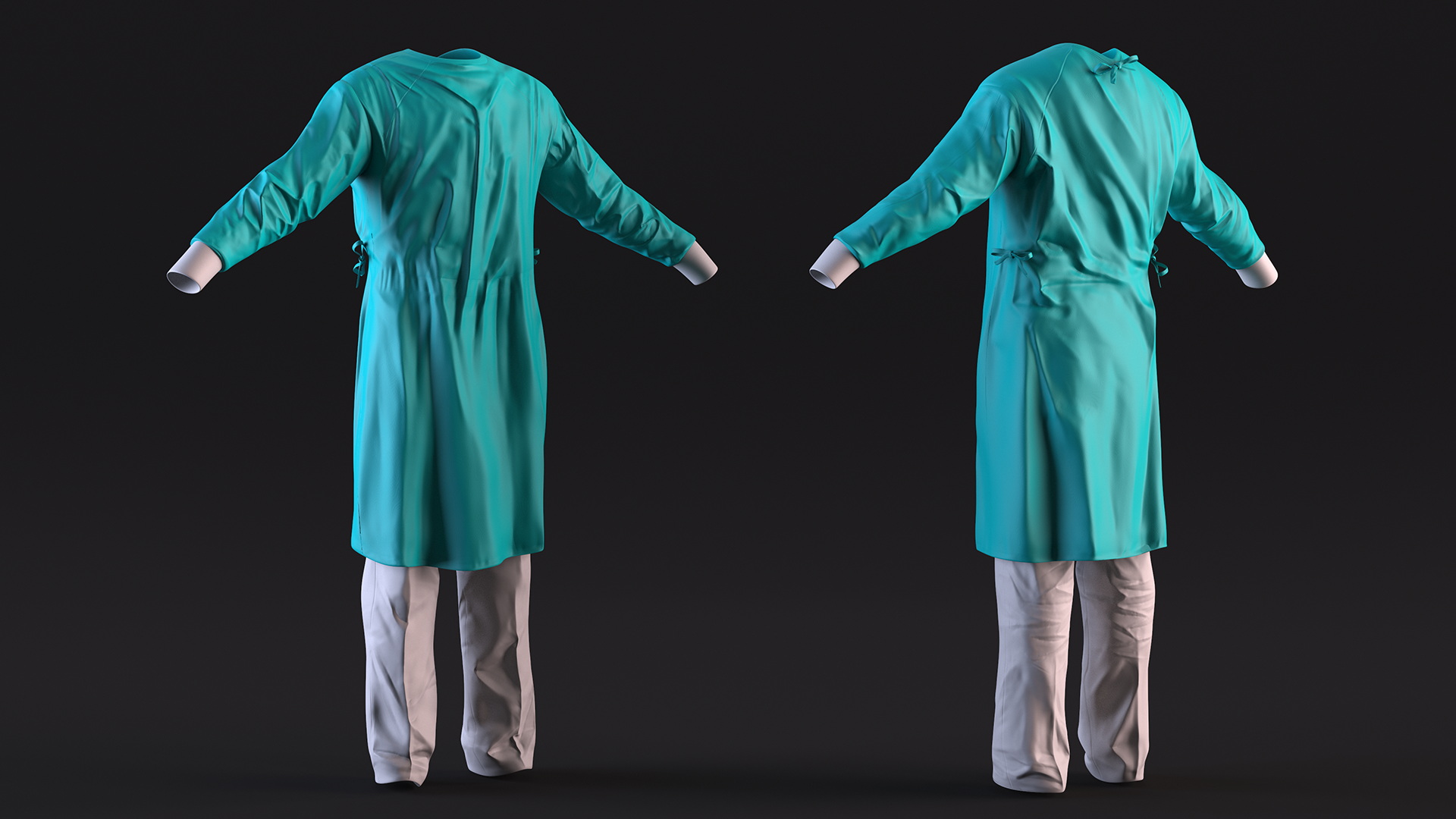 Lab Coat with Pants 3D model