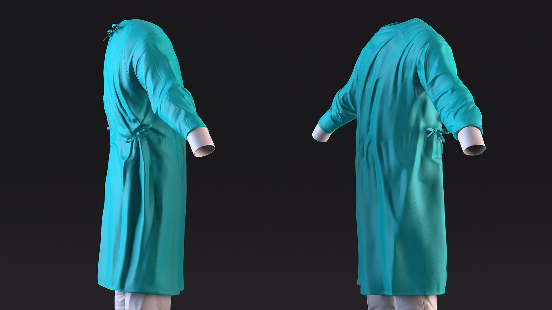 Lab Coat with Pants 3D model