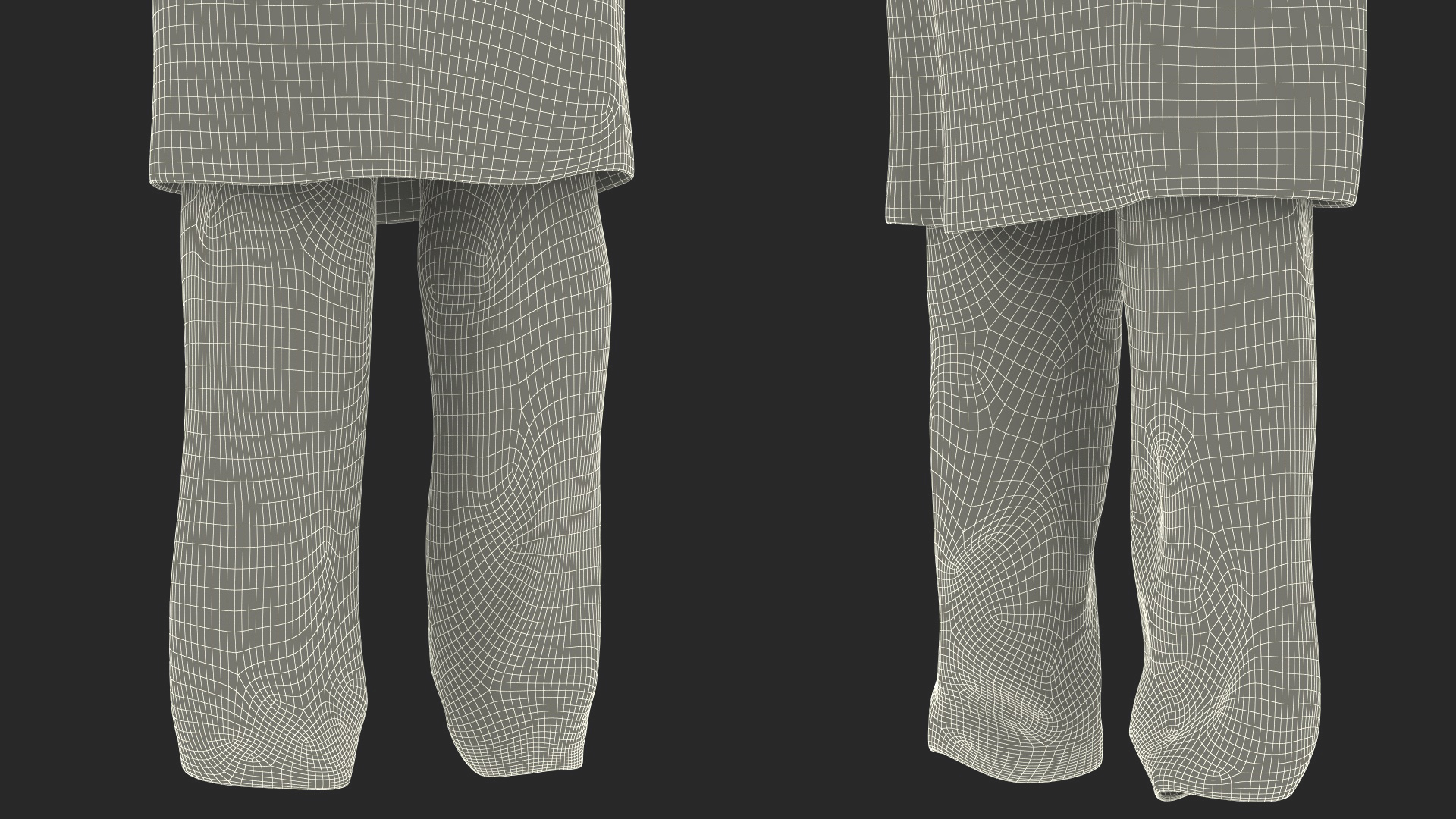 Lab Coat with Pants 3D model