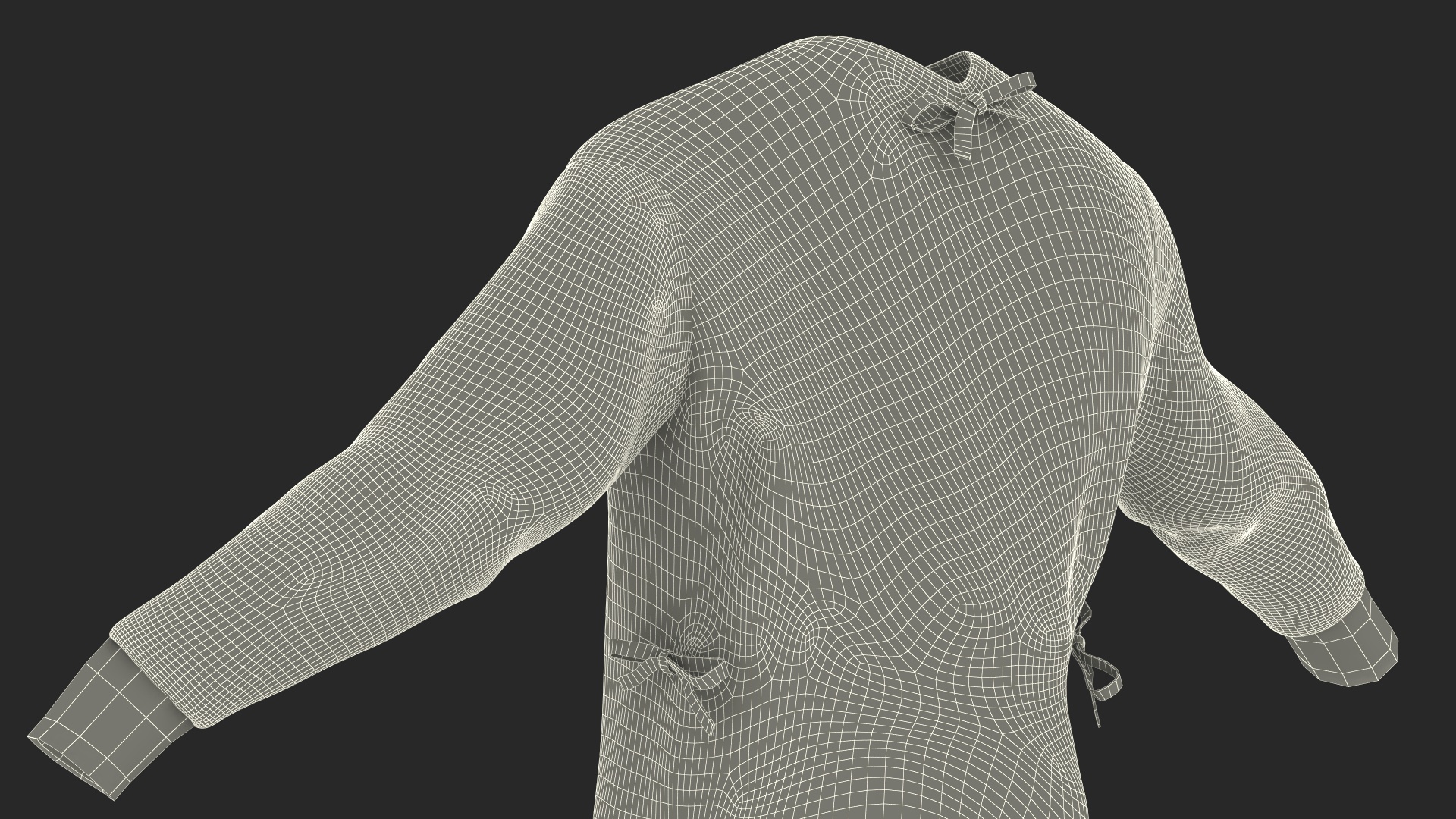 Lab Coat with Pants 3D model