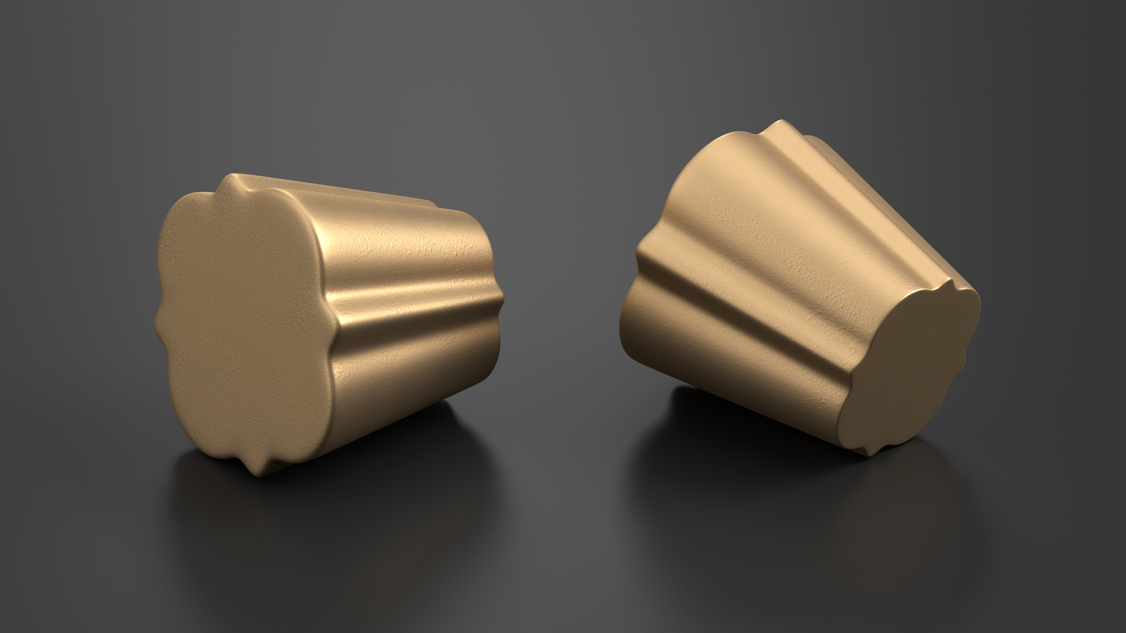 3D Kitchen Cabinet Handle Knob Designed Bronze model