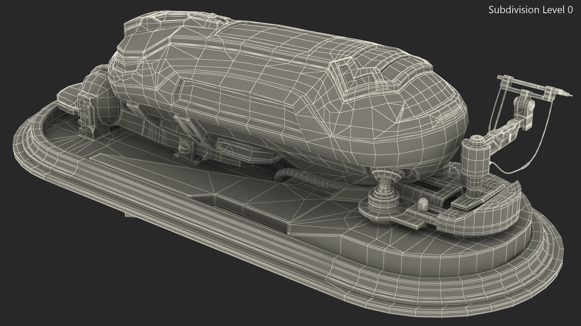 3D model Sci Fi Cryogenic Pod with Console Rigged