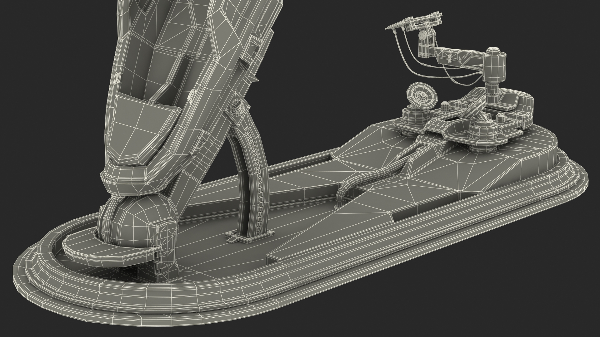 3D model Sci Fi Cryogenic Pod with Console Rigged