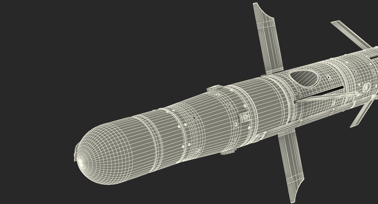 BGM 71a TOW Missile 3D model