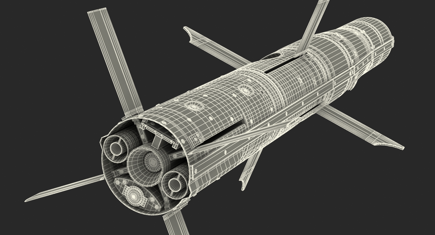 BGM 71a TOW Missile 3D model