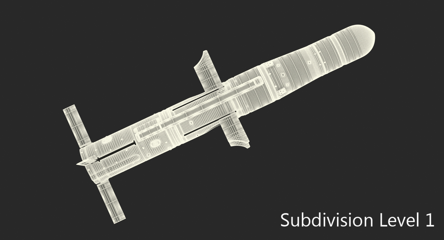 BGM 71a TOW Missile 3D model