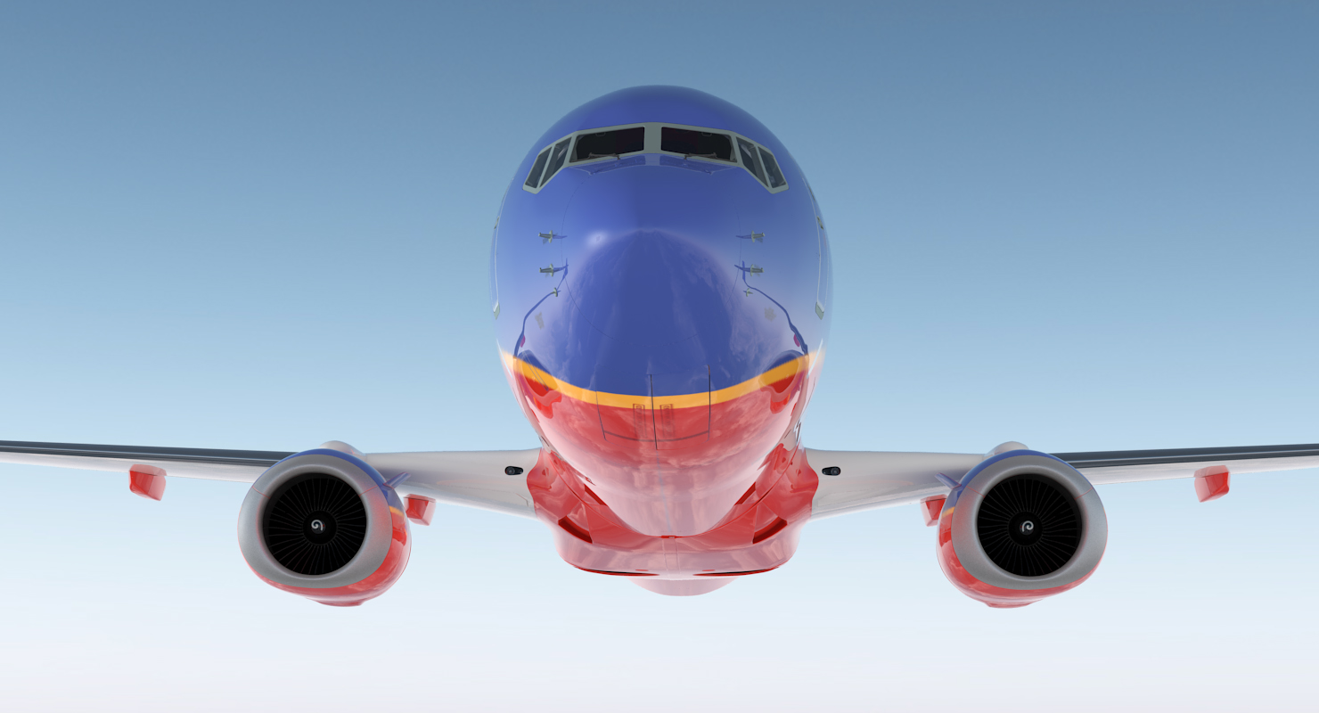 3D Boeing 737 900 Southwest Airlines model