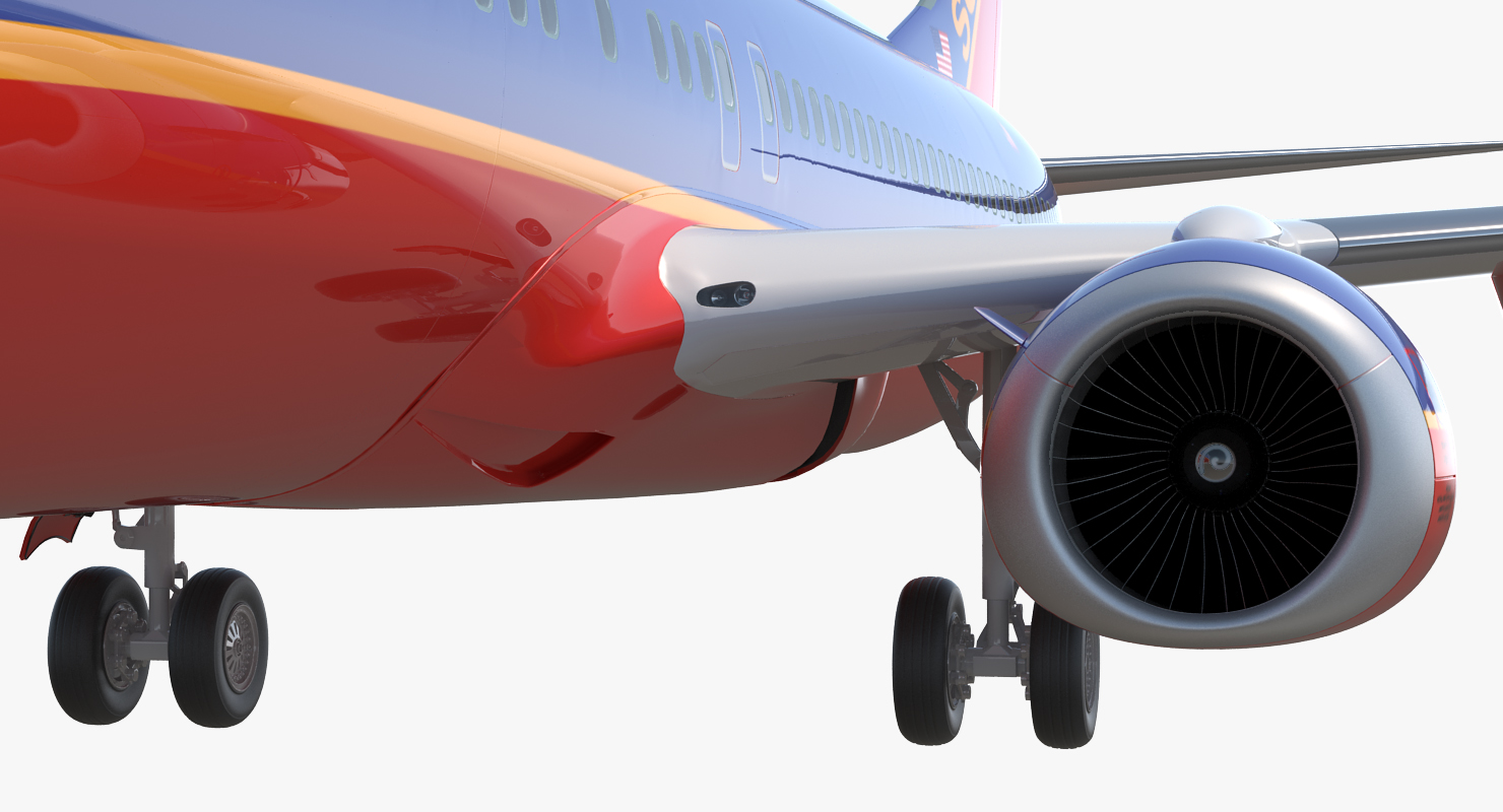 3D Boeing 737 900 Southwest Airlines model