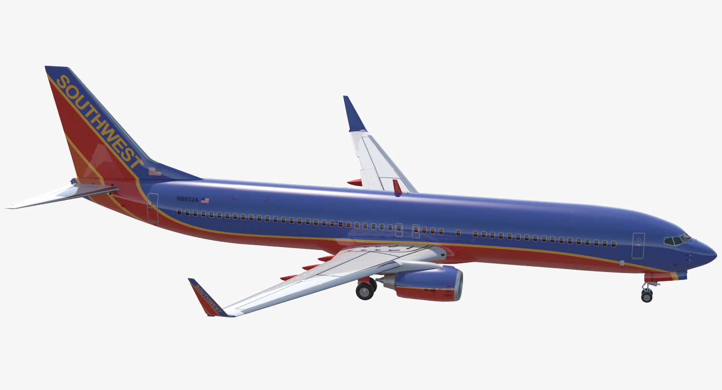 3D Boeing 737 900 Southwest Airlines model