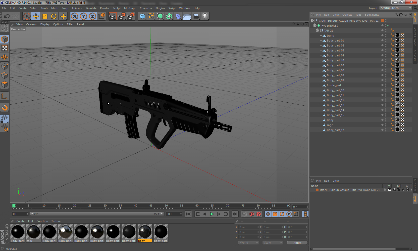 Rifle IWI Tavor TAR 21 3D