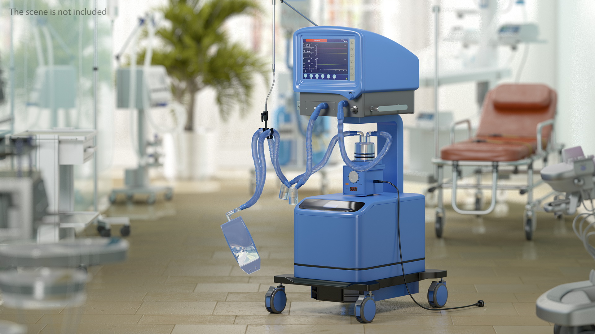 3D model ICU Ventilator Machine Generic