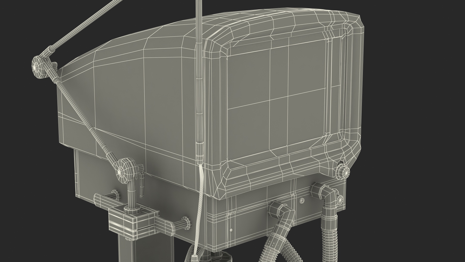 3D model ICU Ventilator Machine Generic