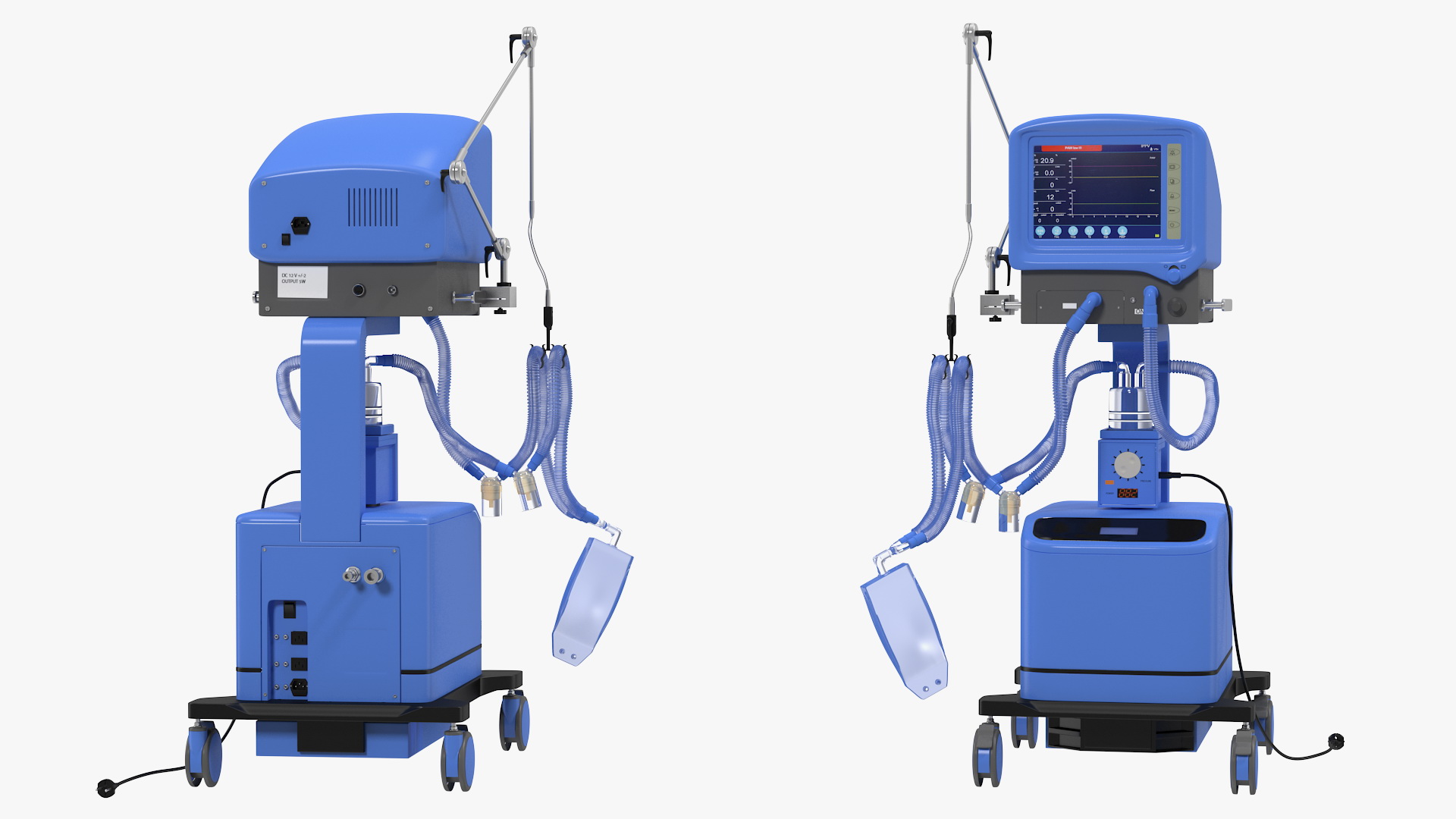 3D model ICU Ventilator Machine Generic