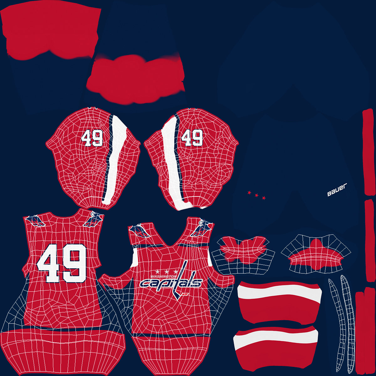 3D Jersey Washington Capitals