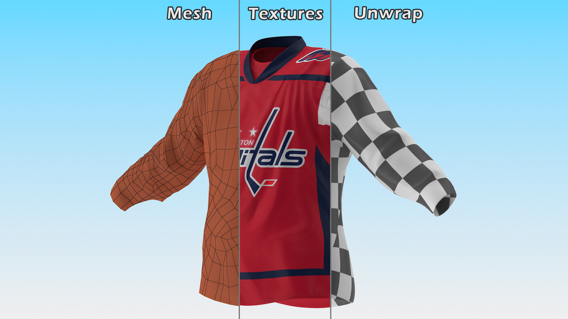 3D Jersey Washington Capitals