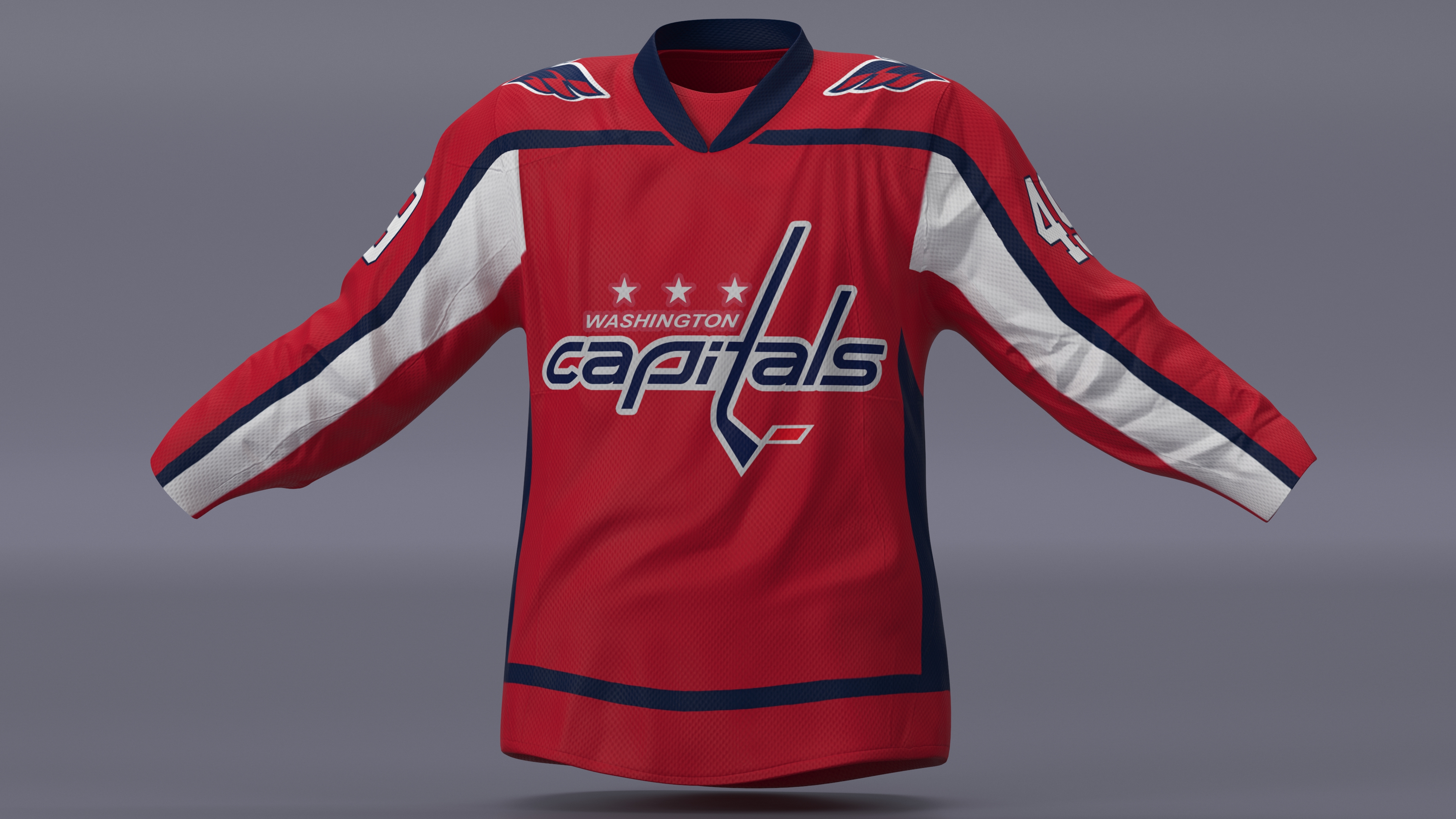 3D Jersey Washington Capitals