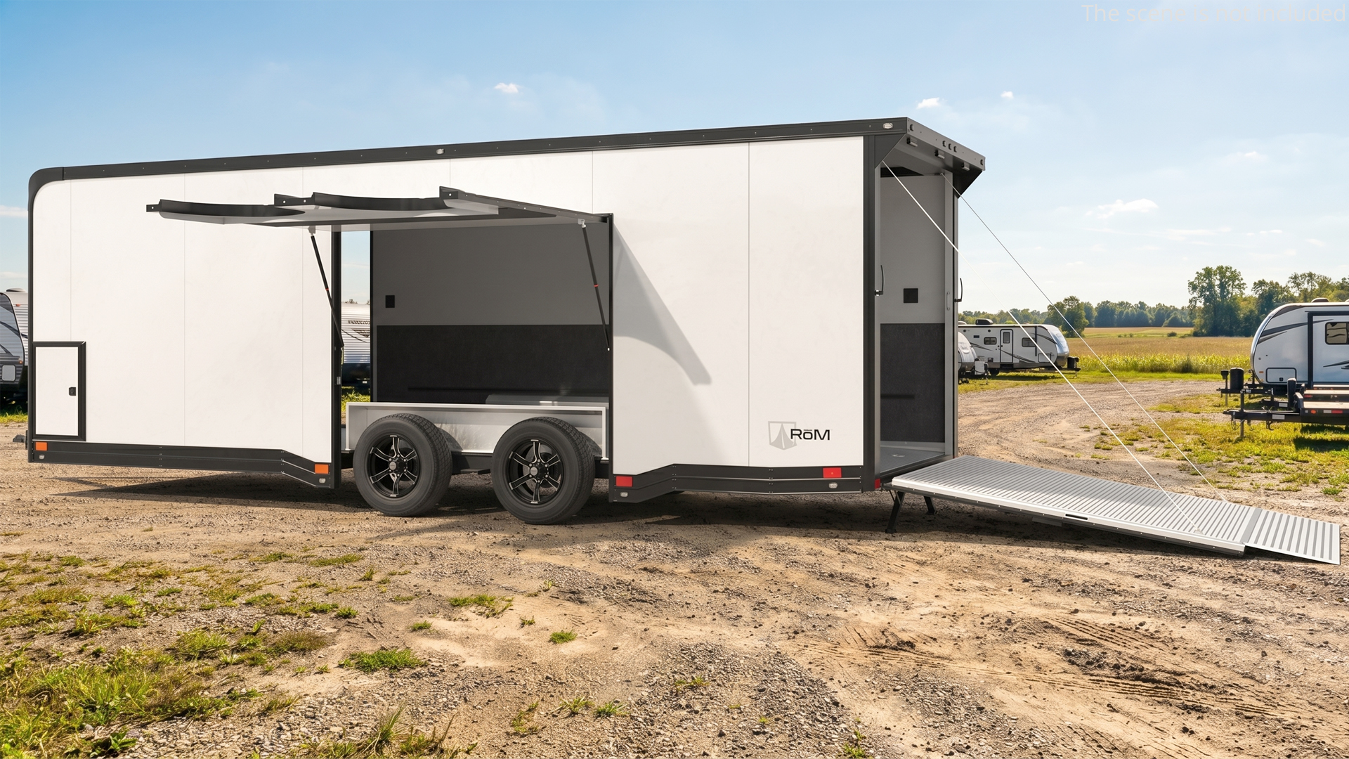 Enclosed Auto Transport Trailer - Rigged
