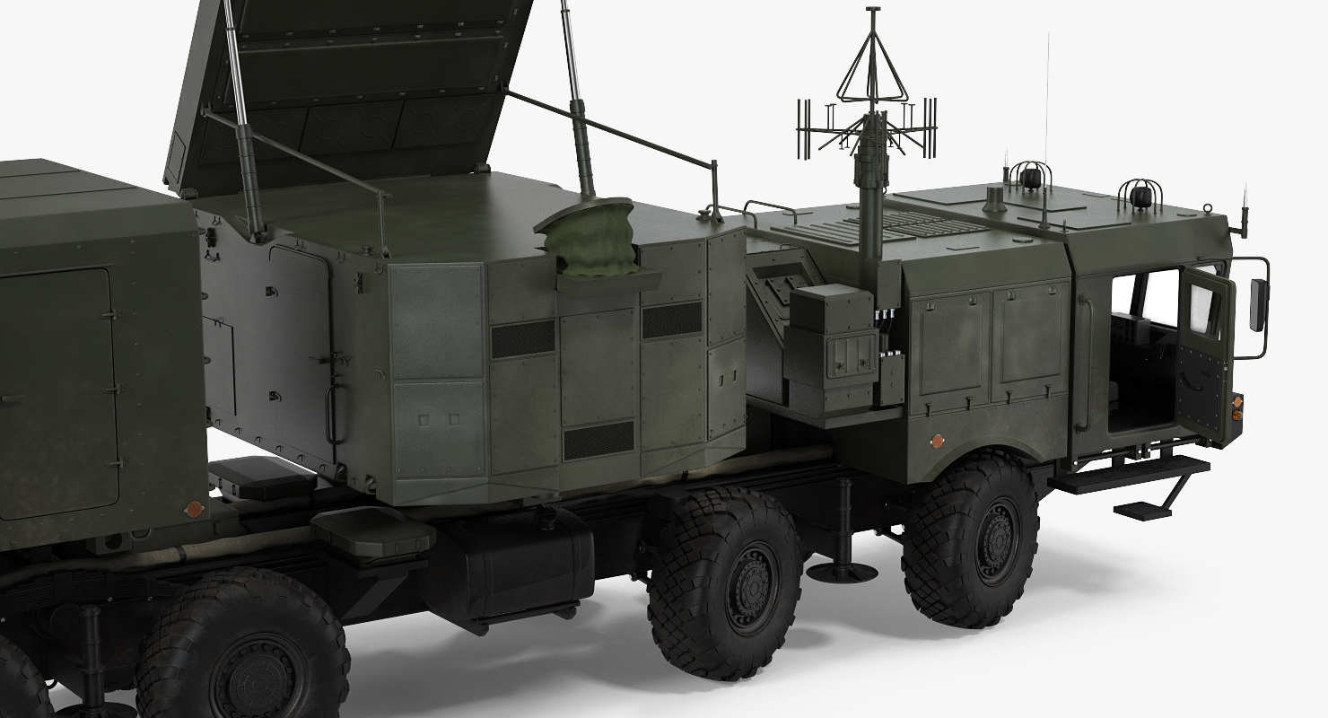 Multi Functional Radar 92n2e for S 400 Battle Position 3D model