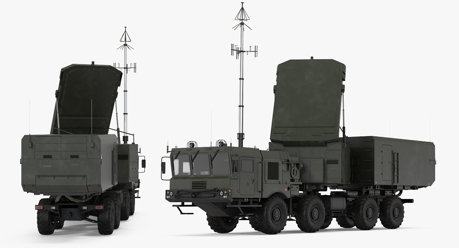 Multi Functional Radar 92n2e for S 400 Battle Position 3D model