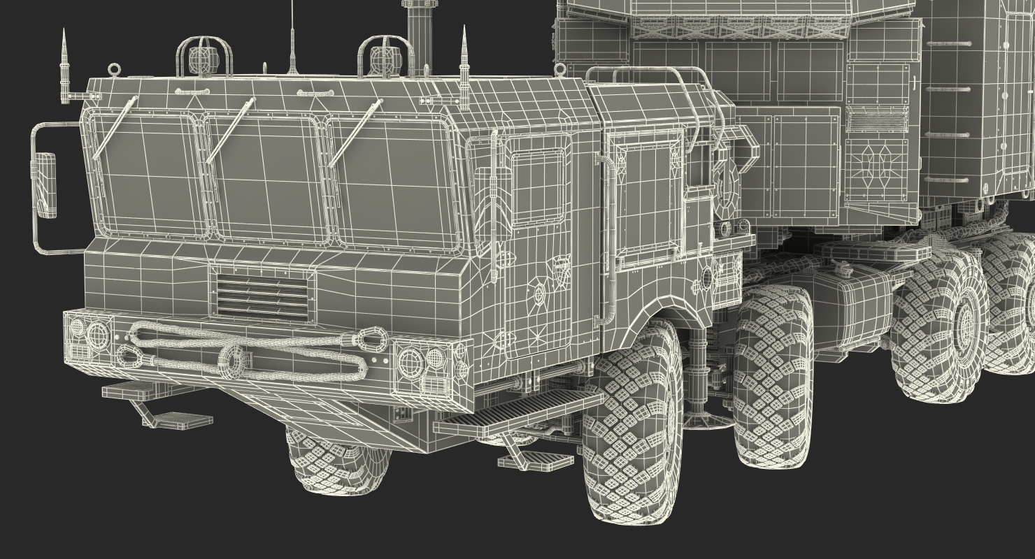 Multi Functional Radar 92n2e for S 400 Battle Position 3D model