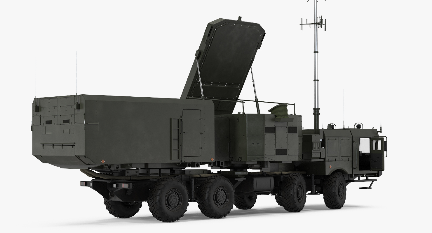 Multi Functional Radar 92n2e for S 400 Battle Position 3D model