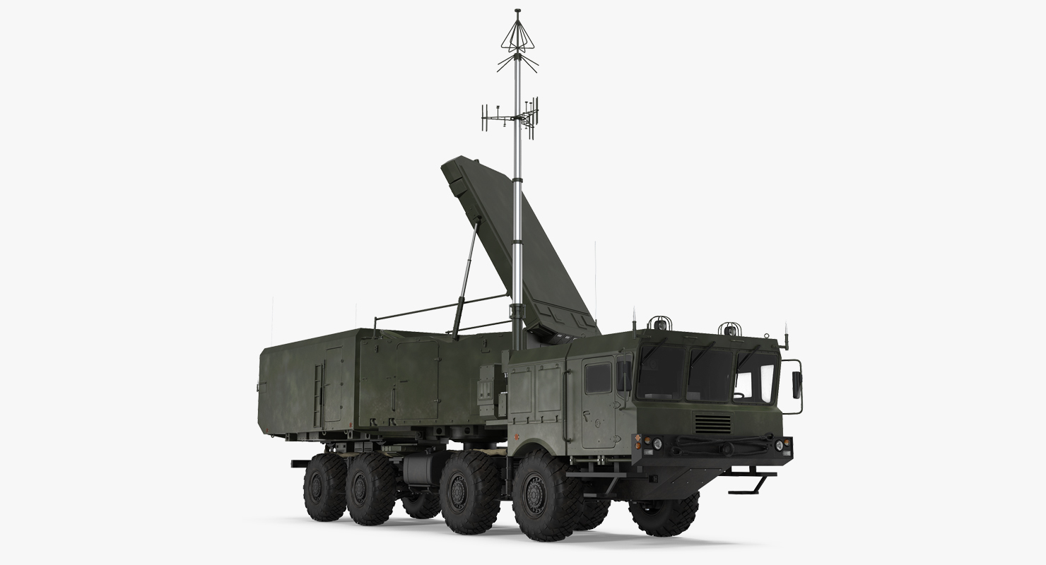 Multi Functional Radar 92n2e for S 400 Battle Position 3D model