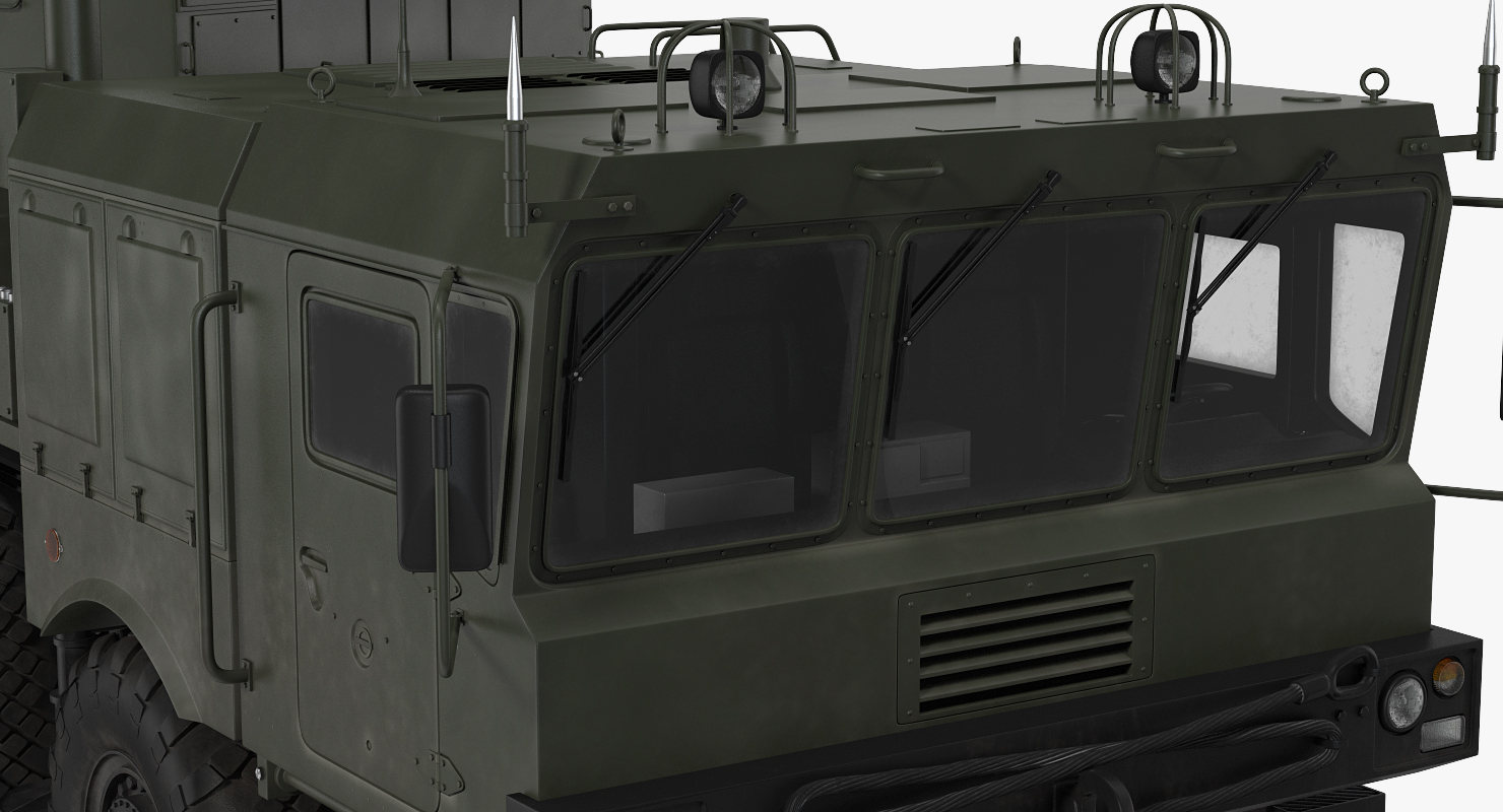 Multi Functional Radar 92n2e for S 400 Battle Position 3D model