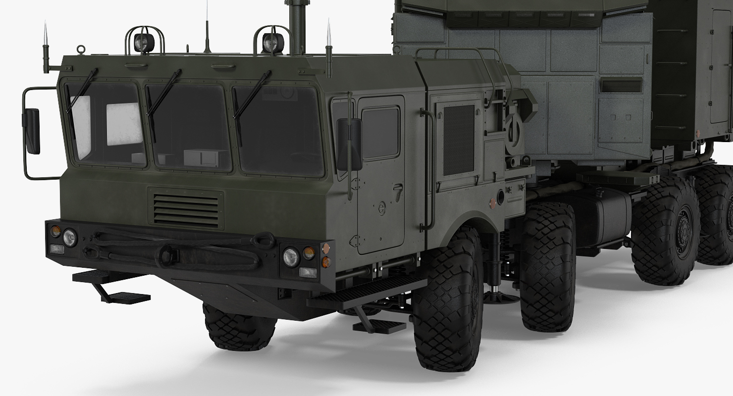 Multi Functional Radar 92n2e for S 400 Battle Position 3D model