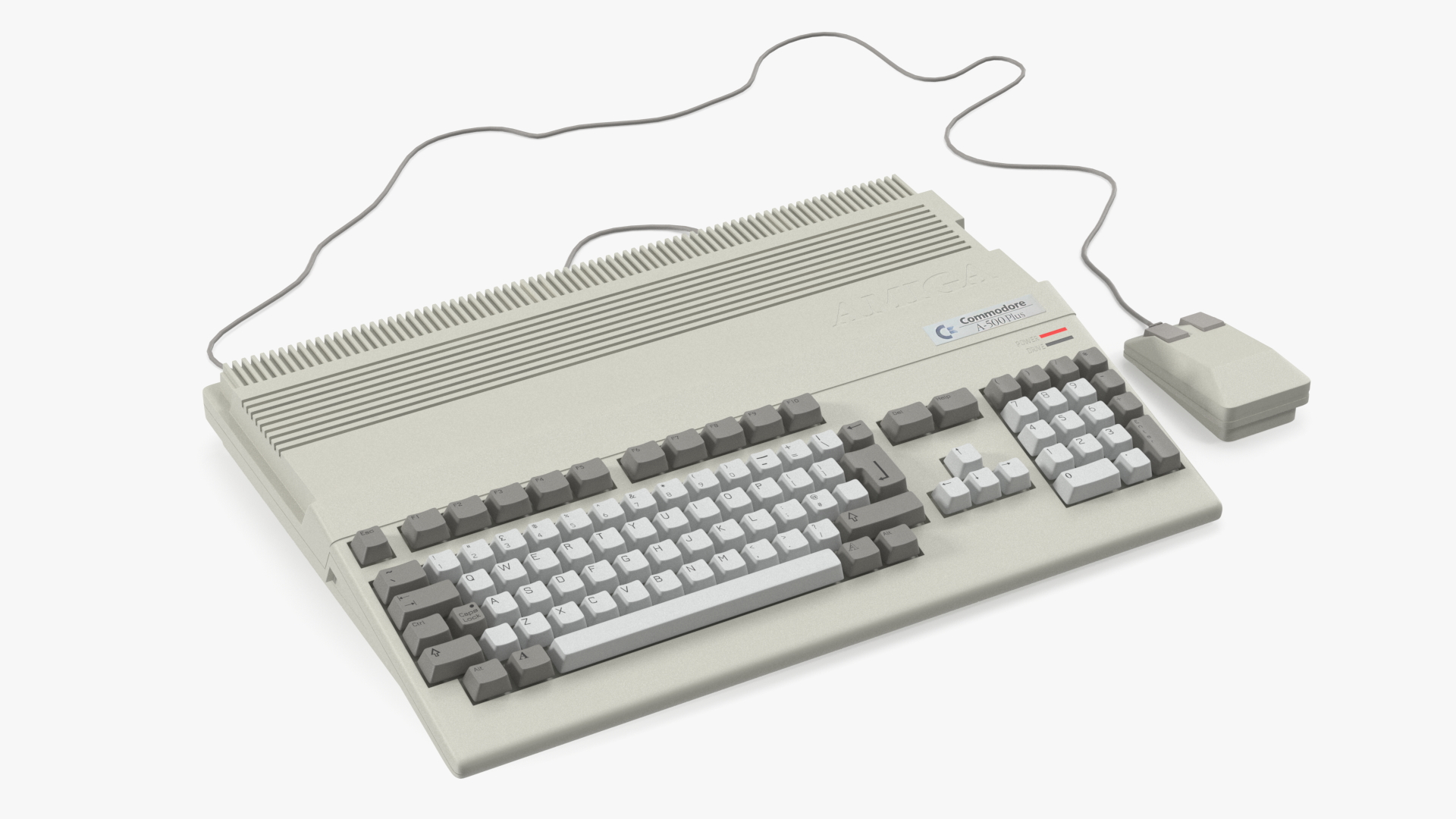Home Computer Commodore Amiga 500 Keyboard 3D