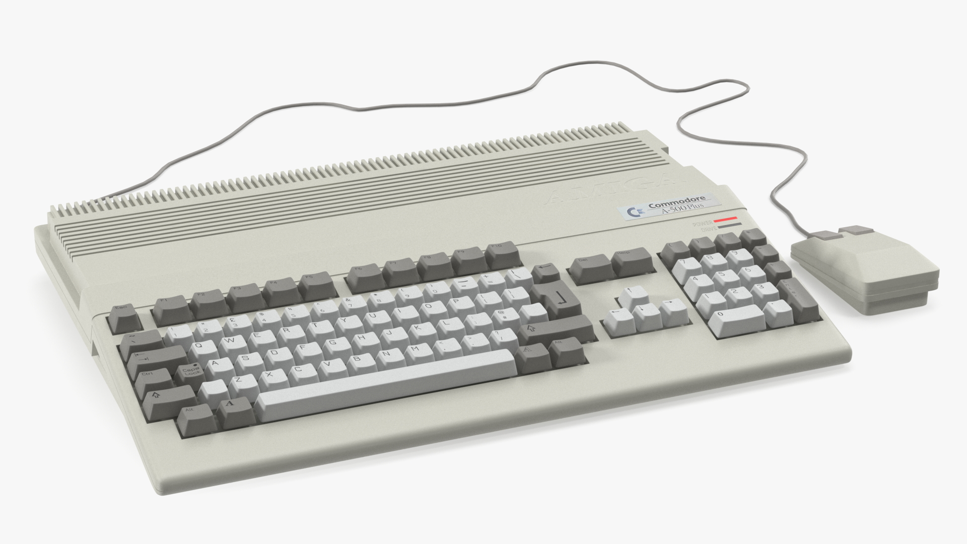 Home Computer Commodore Amiga 500 Keyboard 3D