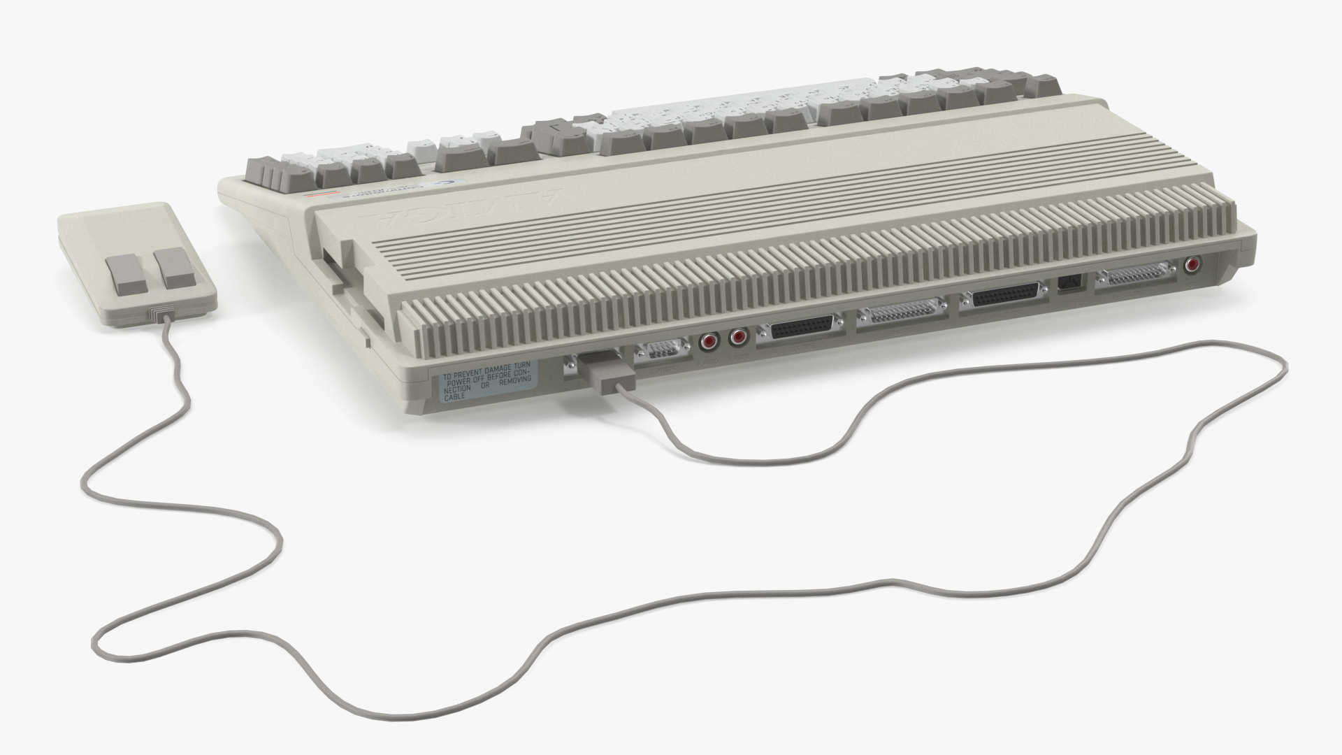 Home Computer Commodore Amiga 500 Keyboard 3D