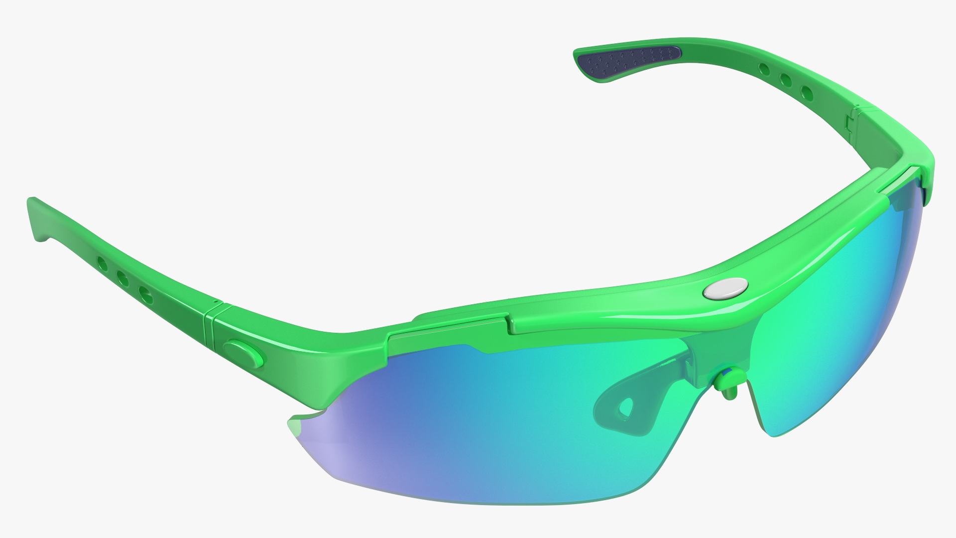 3D model Pair of Green Sport Sunglasses