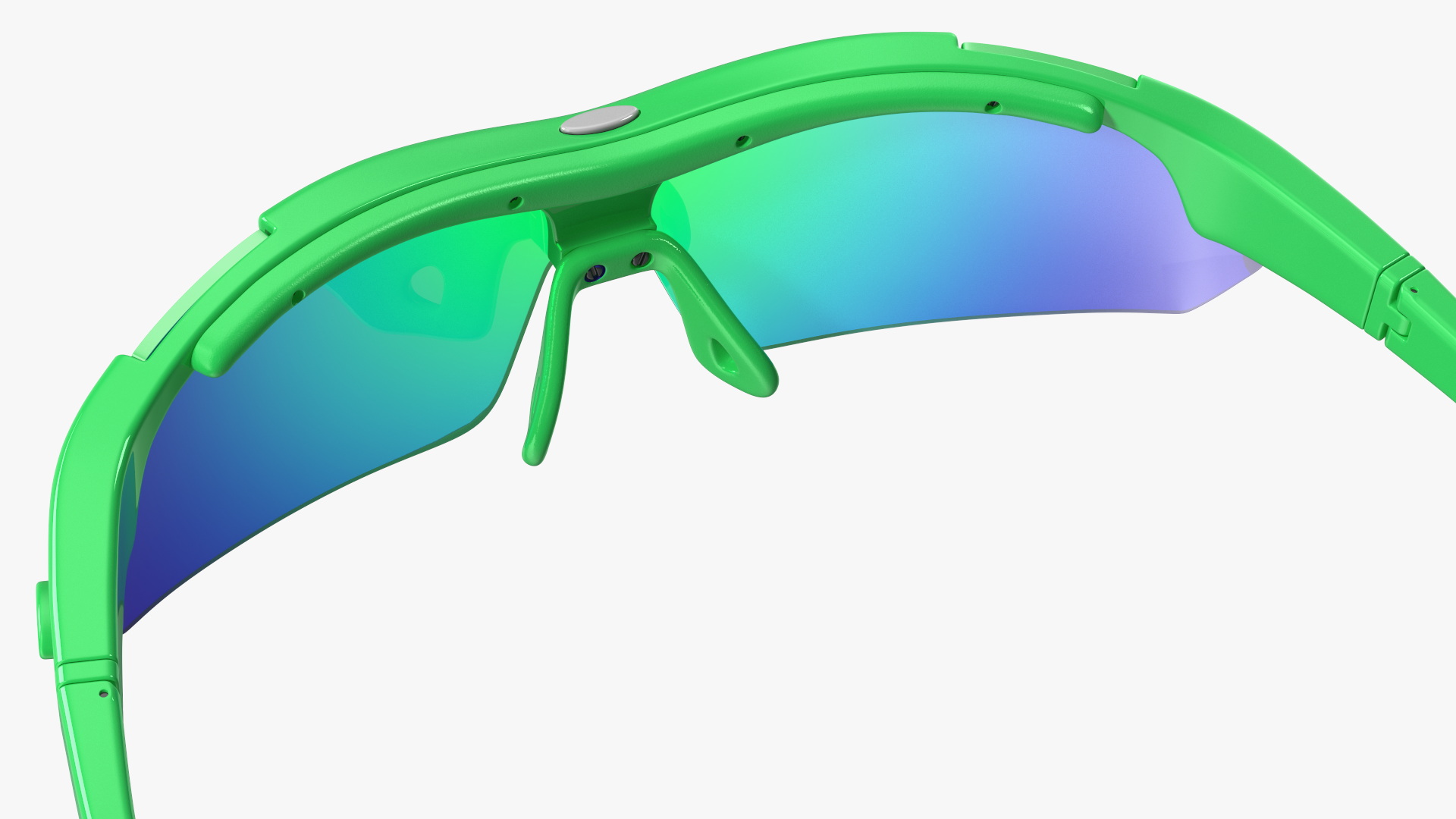 3D model Pair of Green Sport Sunglasses