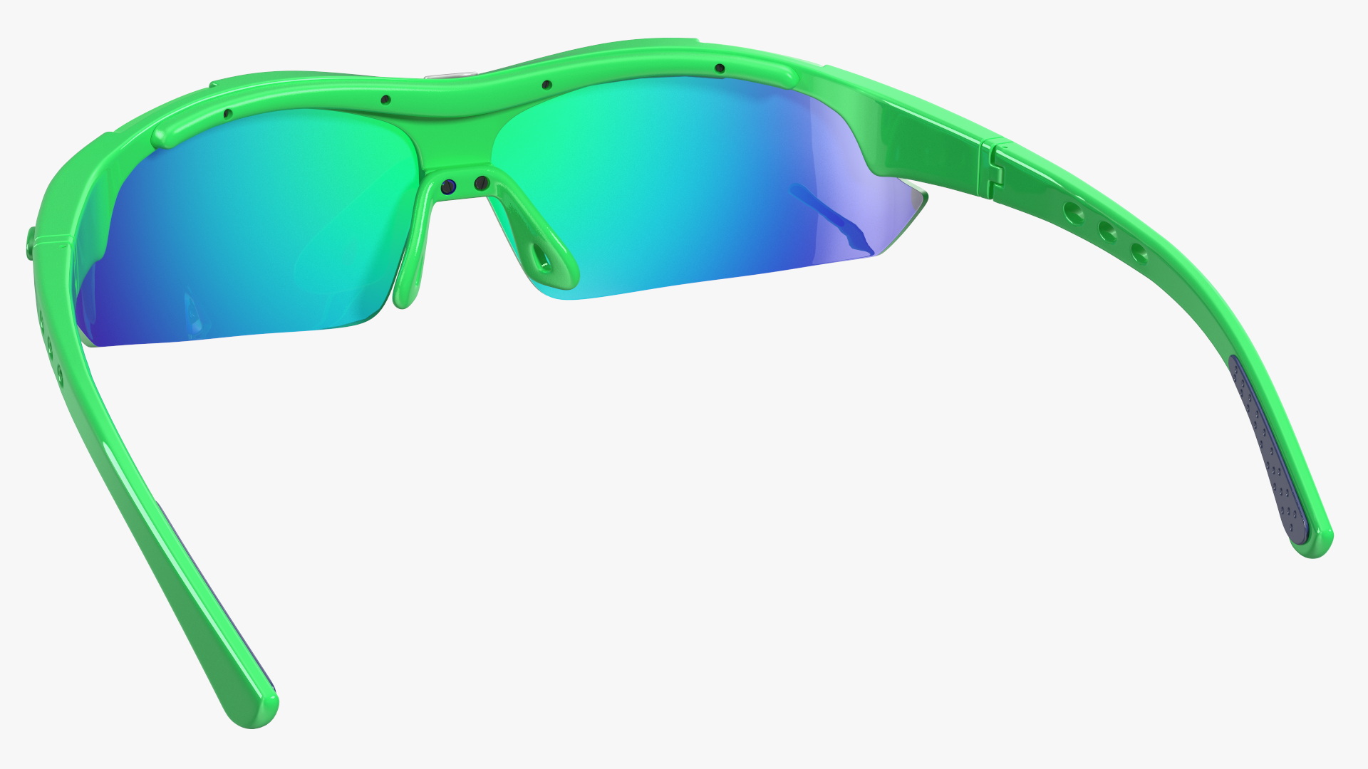 3D model Pair of Green Sport Sunglasses