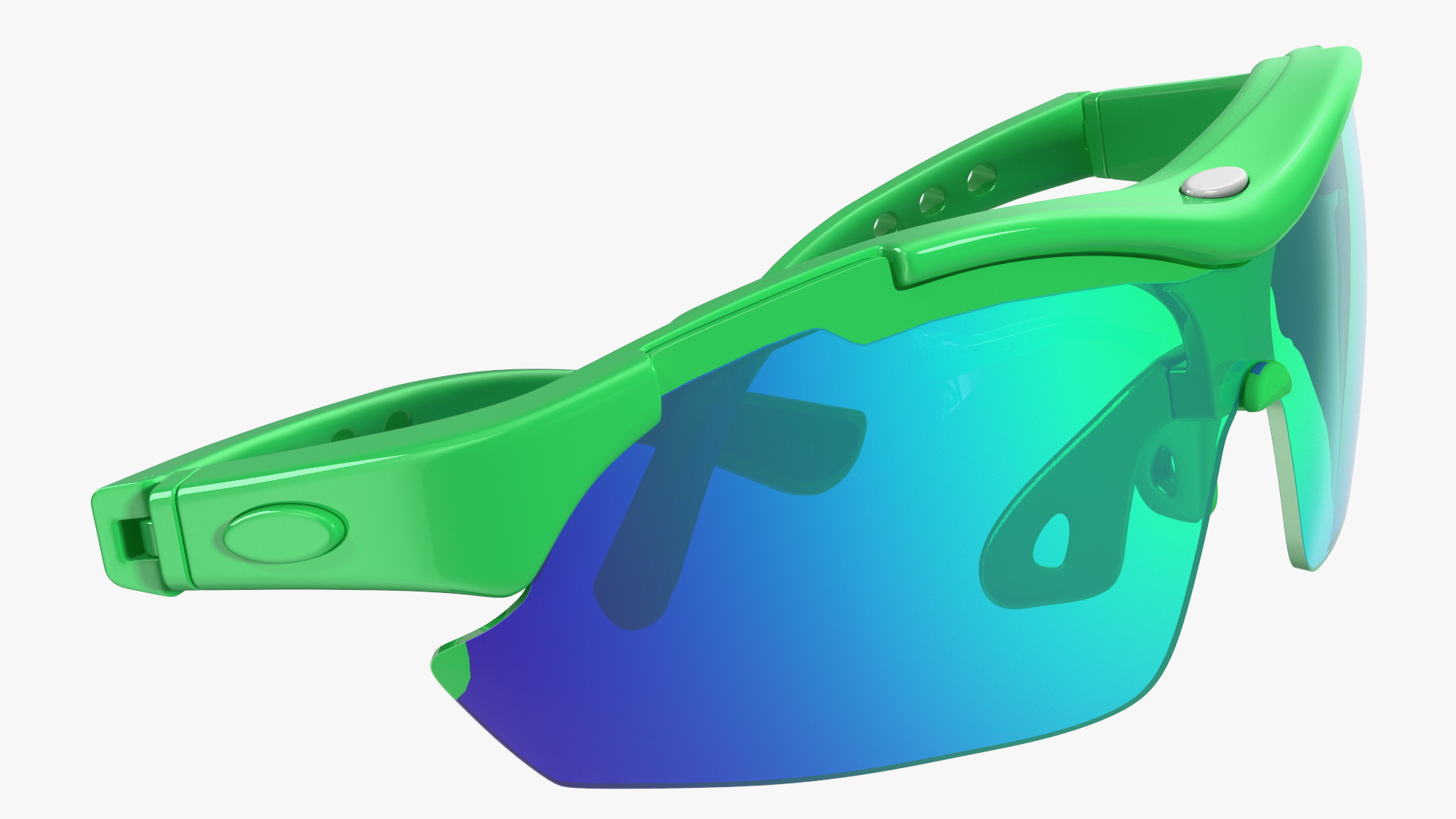 3D model Pair of Green Sport Sunglasses