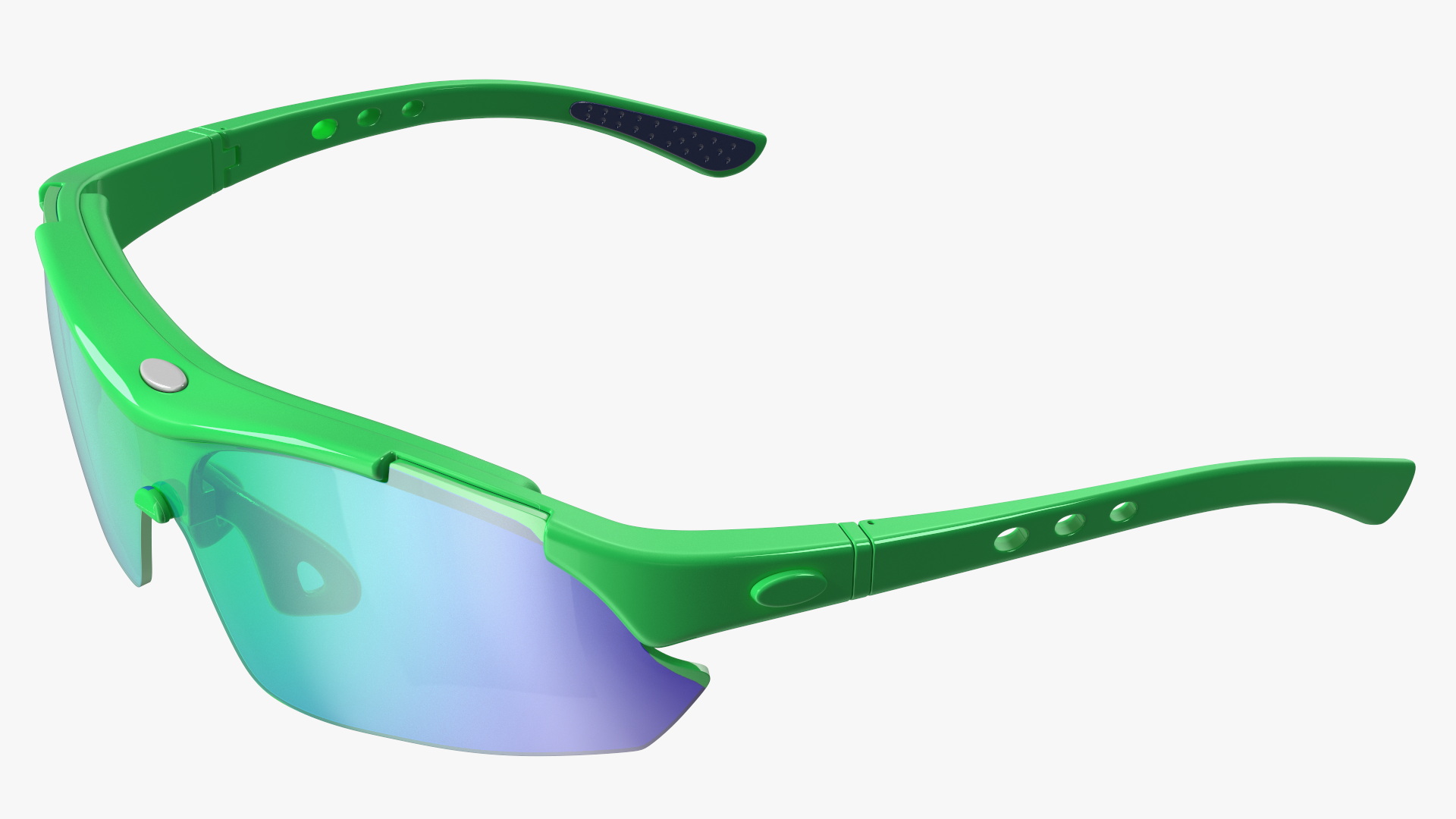 3D model Pair of Green Sport Sunglasses