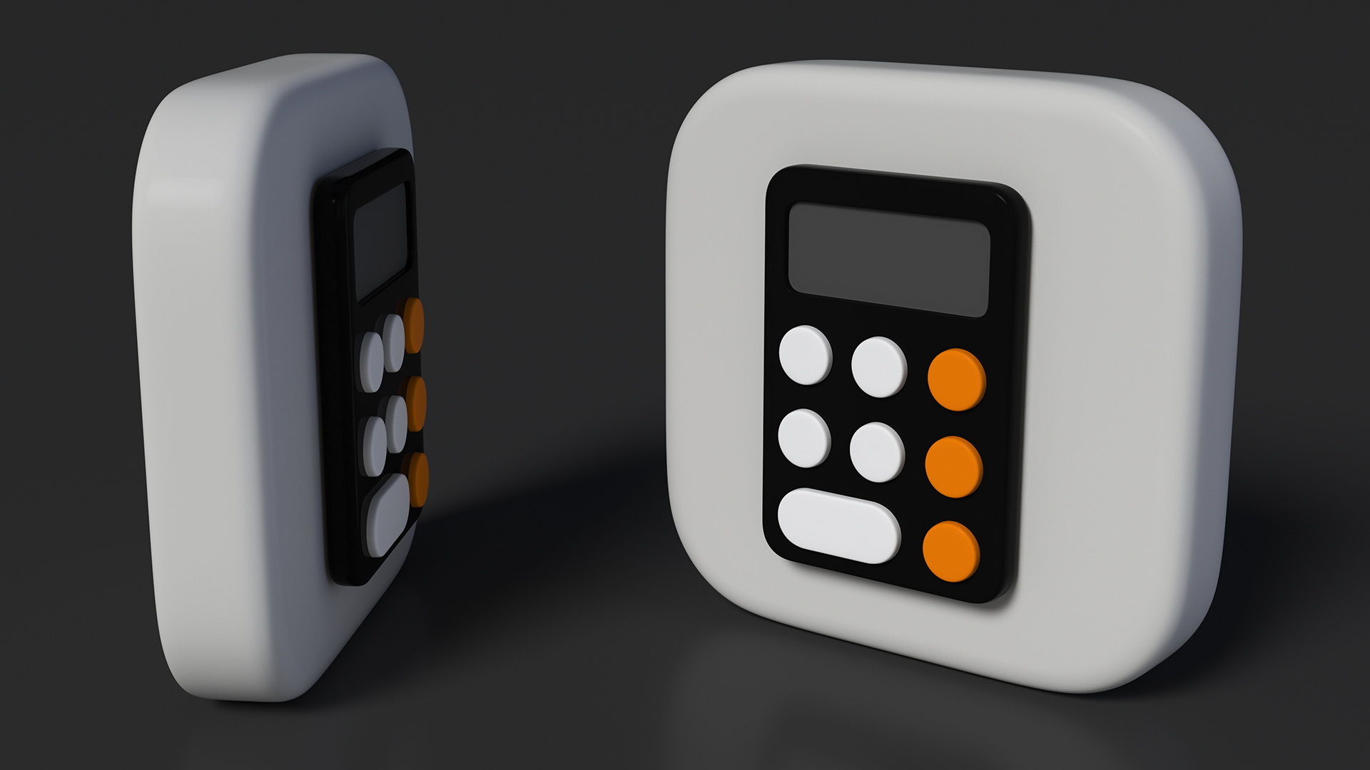 3D iPhone iOS Calculator Icon