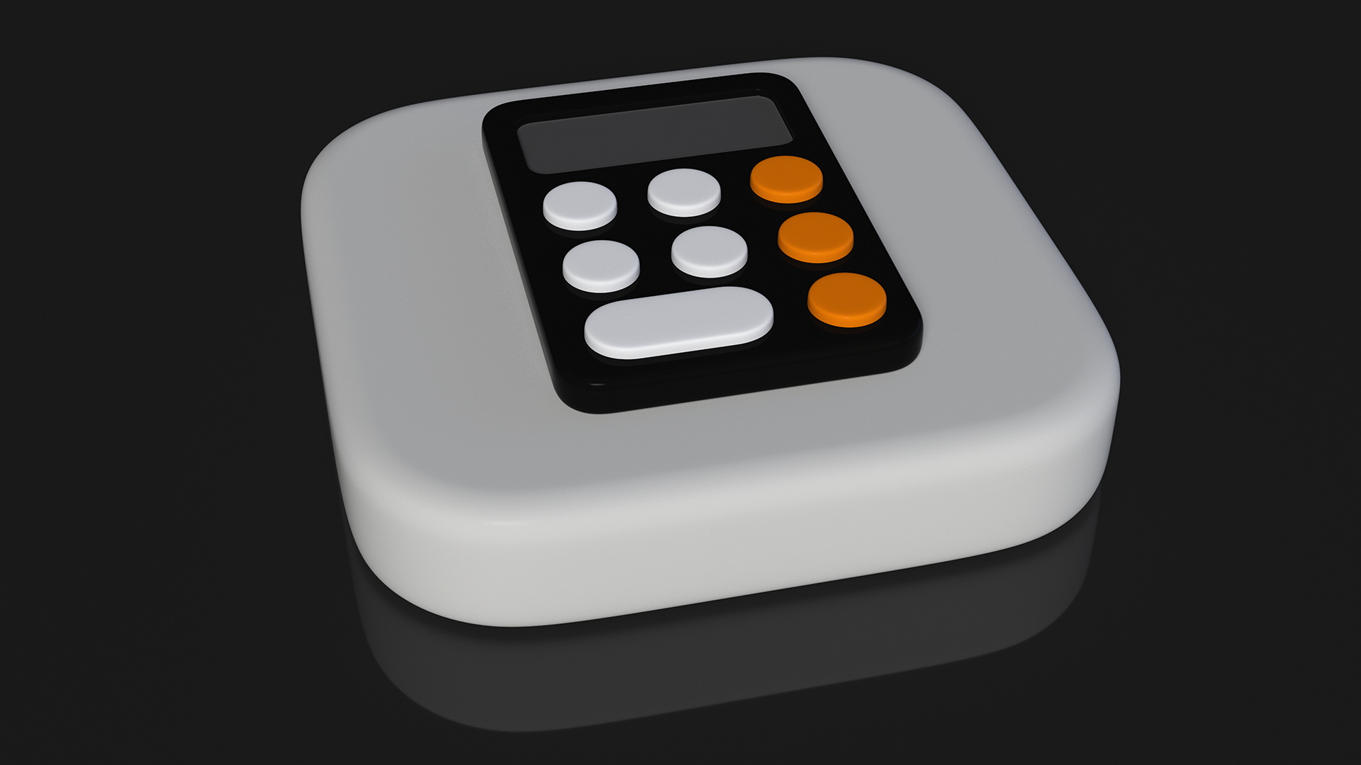 3D iPhone iOS Calculator Icon