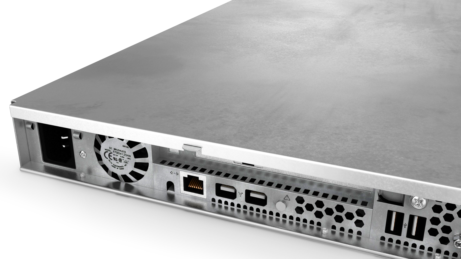 3D Rack Server Hardware Unit Apple