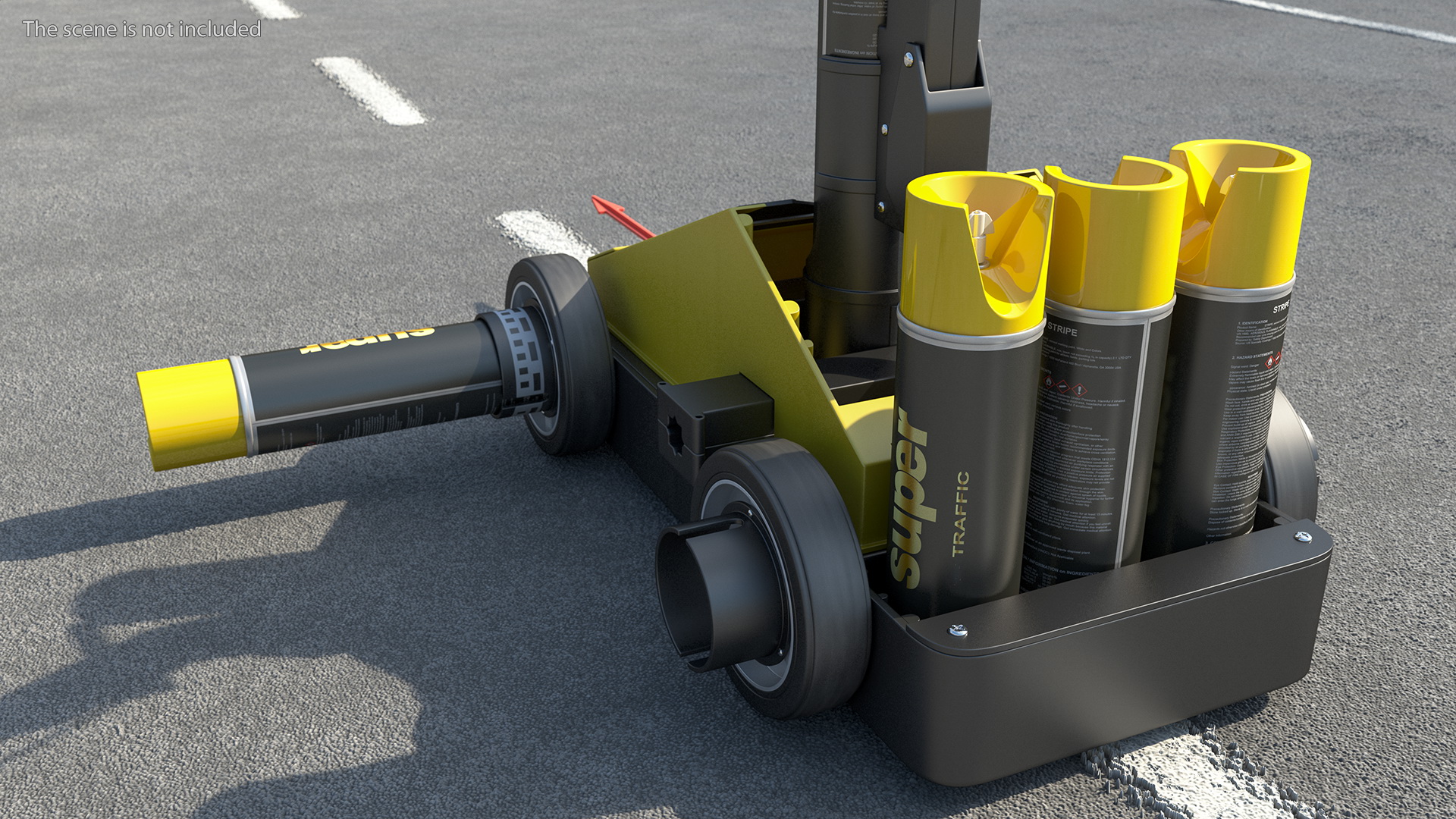 3D model Traffic Line Stripping Machine