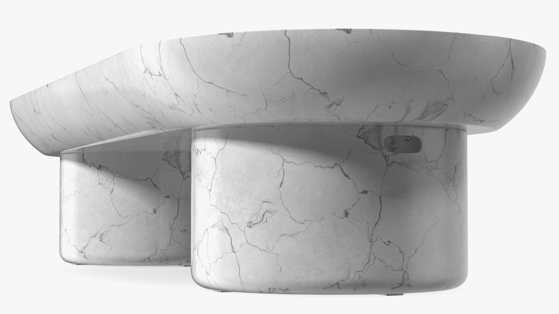 3D model Outdoor Marble Bench