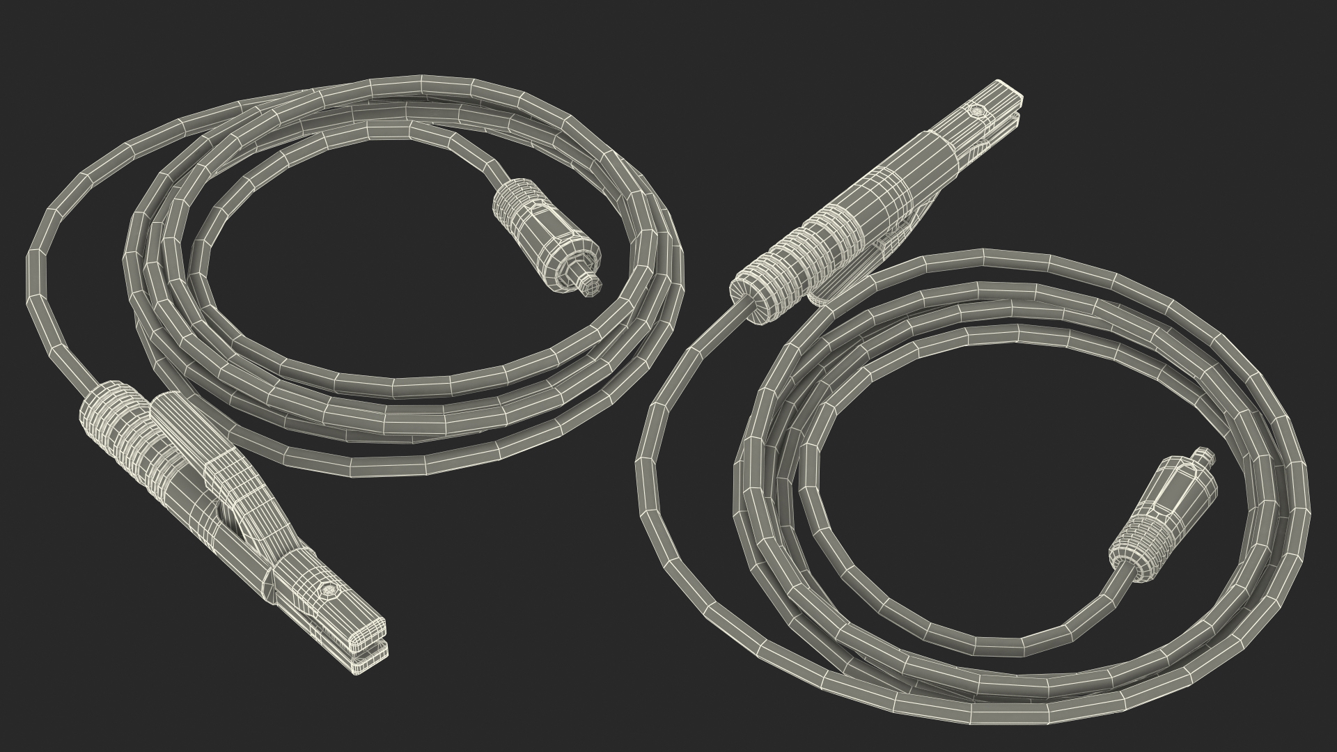 3D model Welding Electrode Holder 300A with Cable