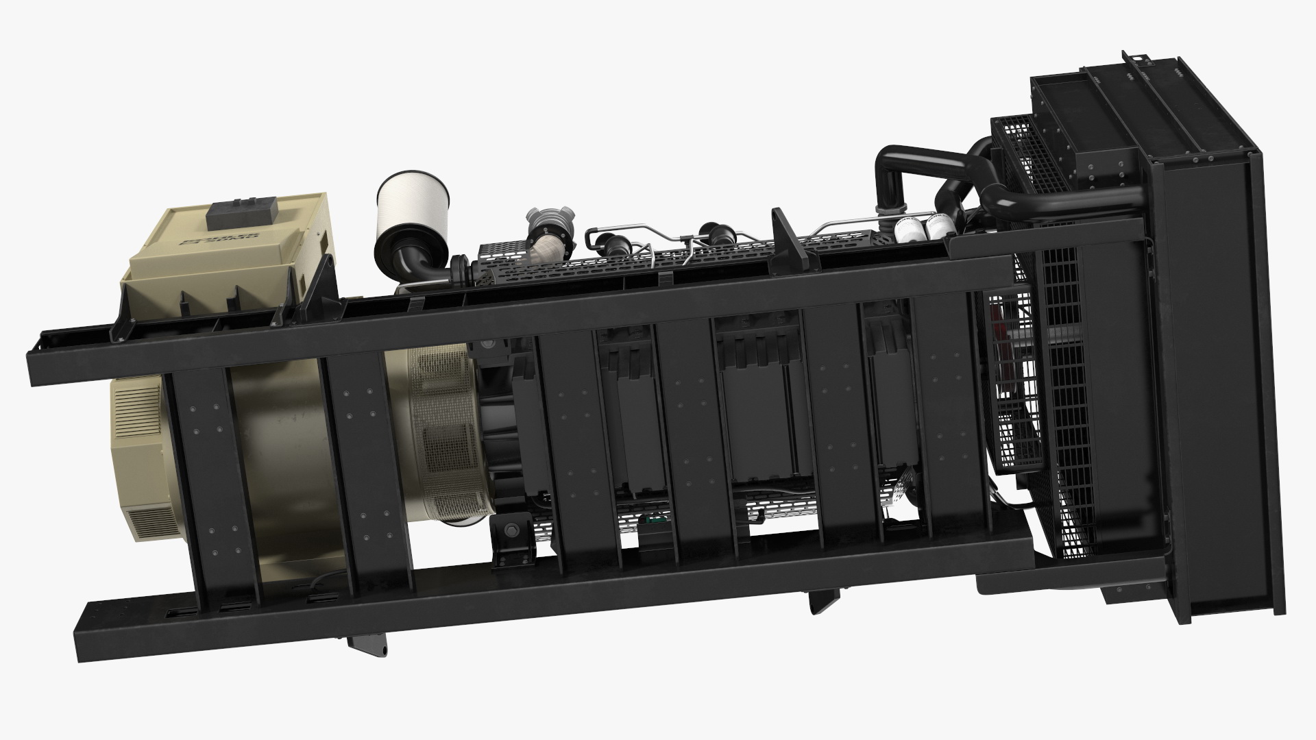 Kohler Diesel Generator Sand Color 3D model