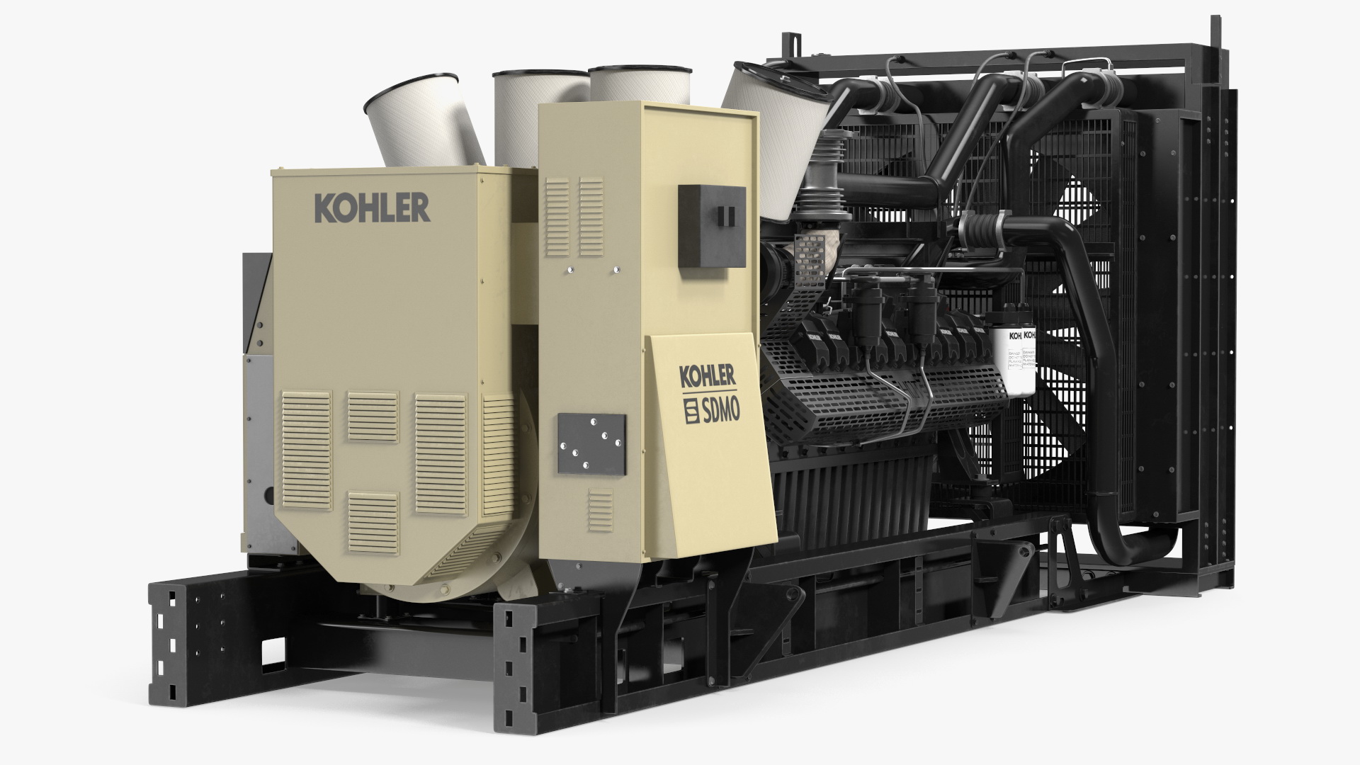 Kohler Diesel Generator Sand Color 3D model